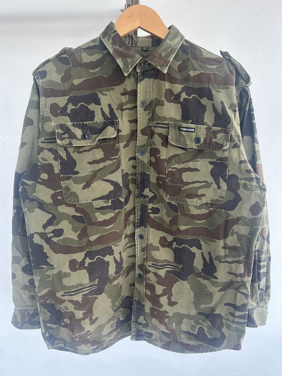 Japanese Brand Toraichi Japan Camo Workshirt Size US L / EU 52-54 / 3 - 1 Thumbnail