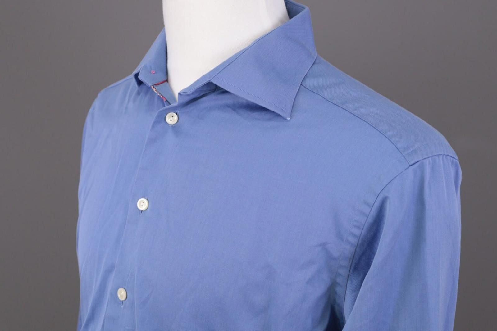 Eton Eton Contemporary Blue Button Down Shirt Size 41 / 16 Size US M / EU 48-50 / 2 - 8 Thumbnail
