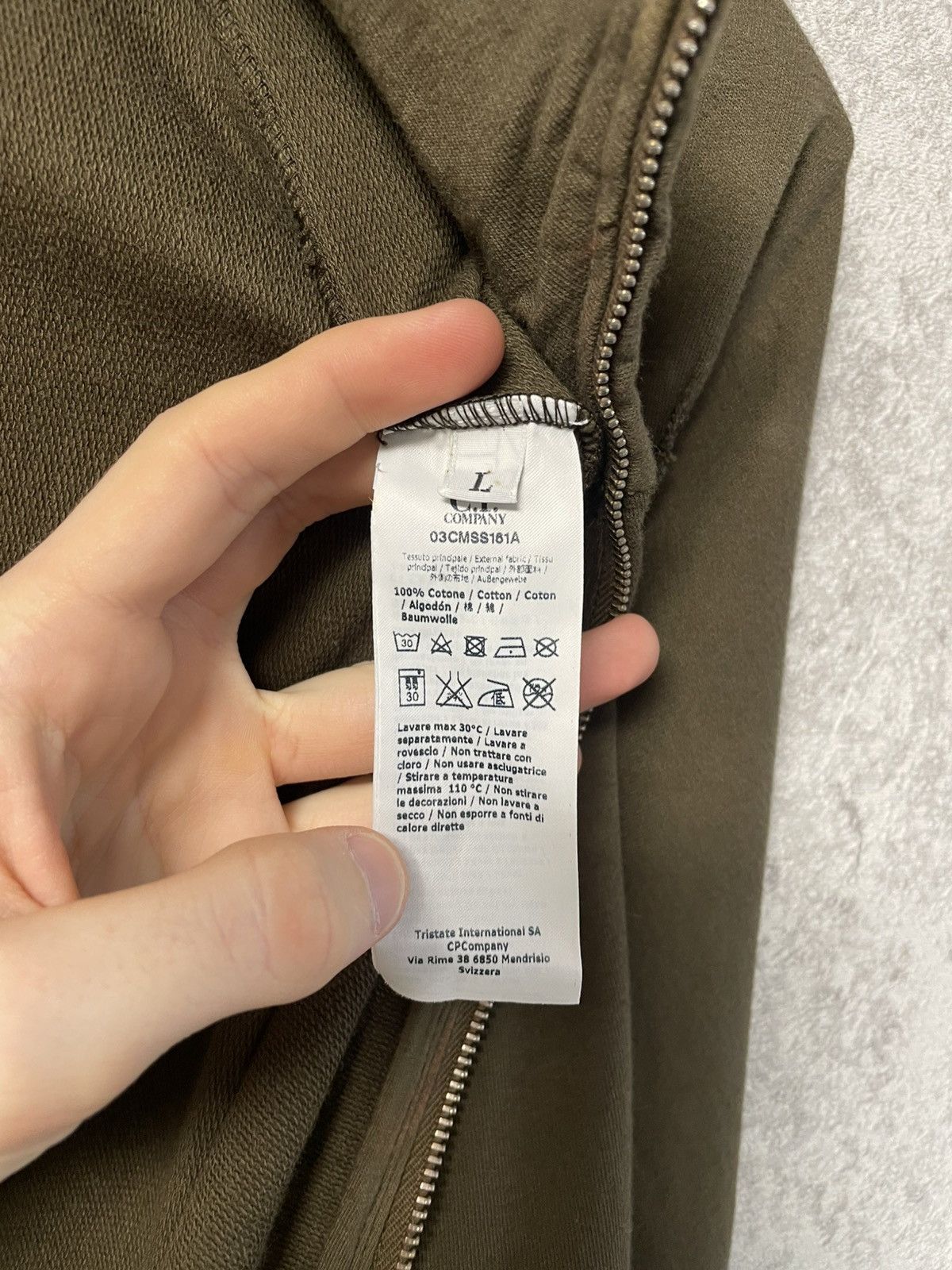C.P. Company Vintage Style C.P. Company Olive Sweatshirt Zip Jacket Size US L / EU 52-54 / 3 - 10 Thumbnail