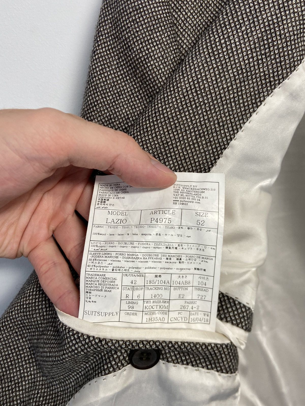Suitsupply Suitsupply Lazio Wool Blazer Jacket 52 size Size 52S - 10 Thumbnail