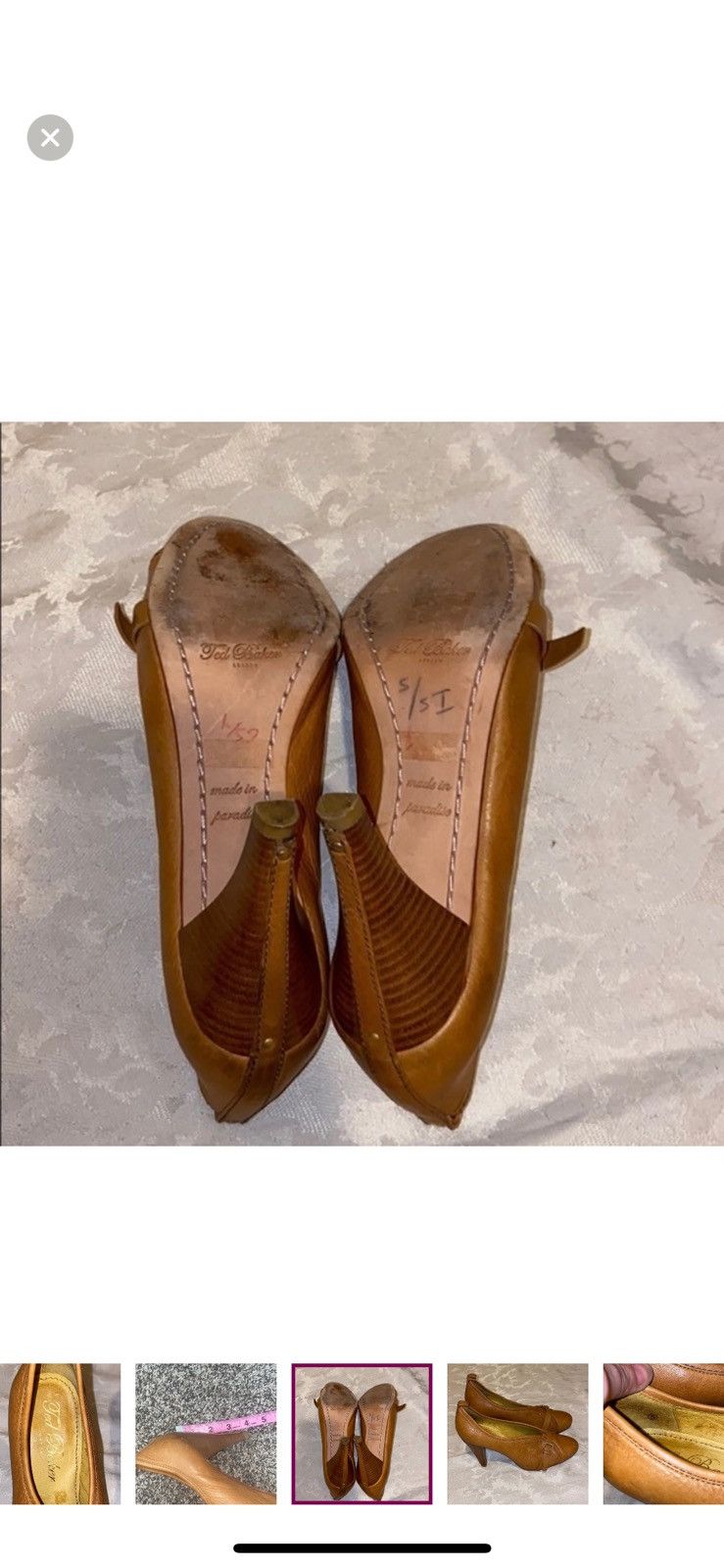 Ted Baker Ted baker buckle detailed cognac heels size 7 Size US 7.5 / IT 37.5 - 8 Thumbnail