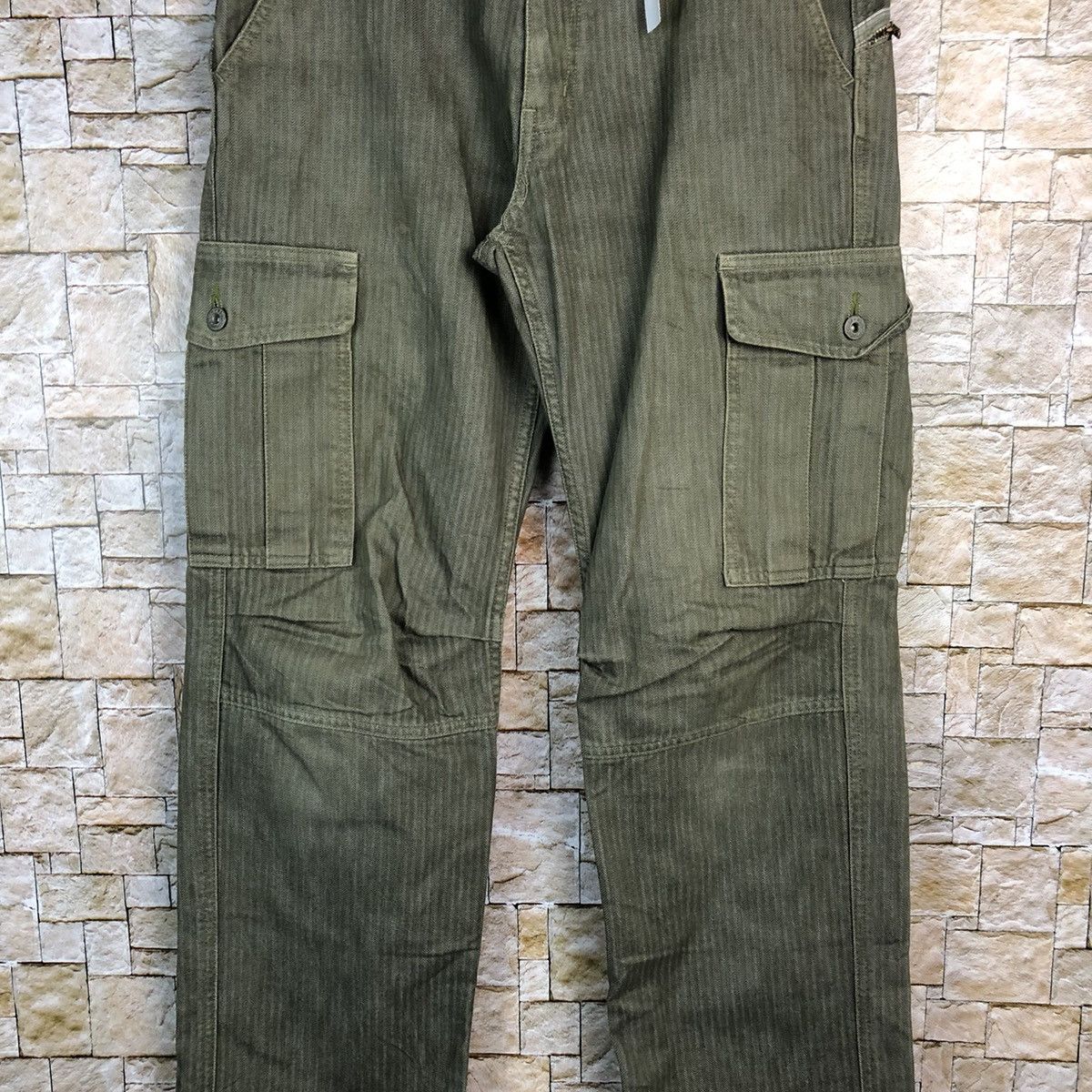 If Six Was Nine Nine Blocks faded utility Cargo Multipocket Pants #A813 Size US 32 / EU 48 - 6 Thumbnail