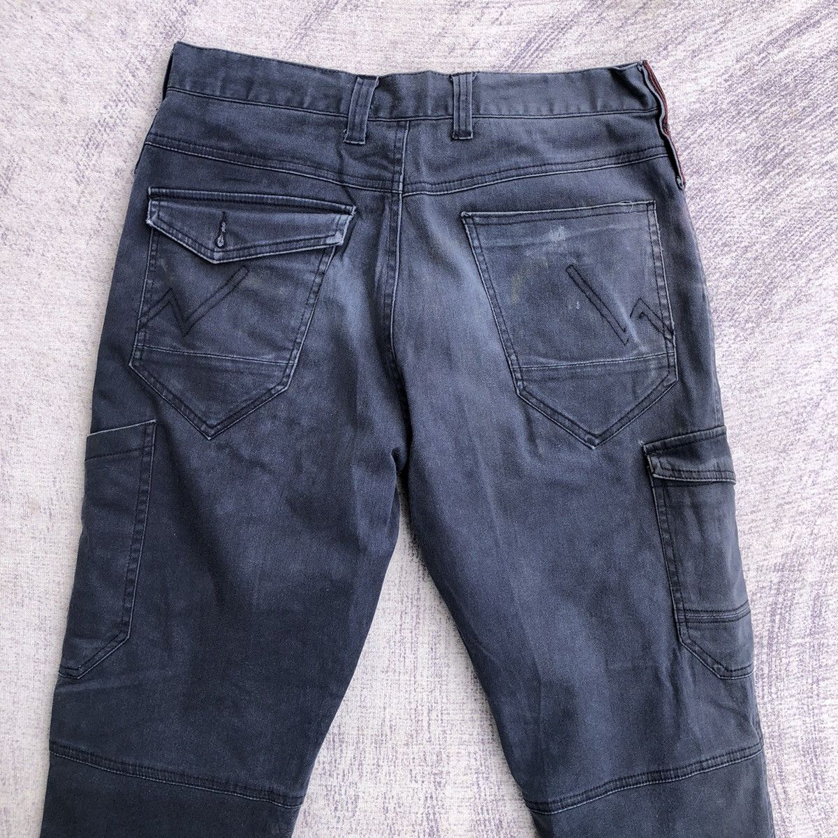 20471120 Japanesebrand Faded cargo pants multipocket tactical utility Size US 31 - 9 Thumbnail