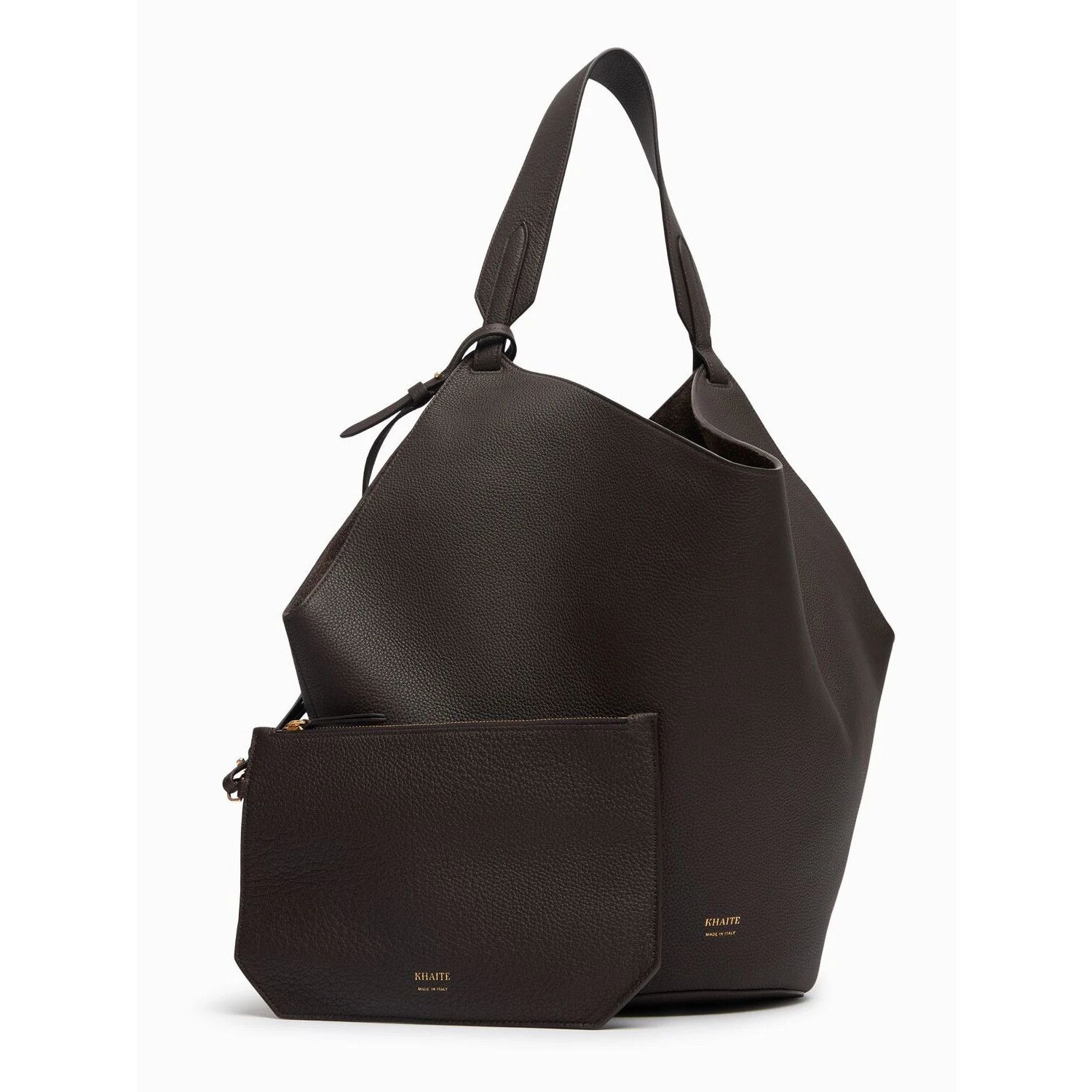 KHAITE KHAITE Lotus Medium $2900 Espresso Leather Tote Bag New And Size ONE SIZE - 2 Thumbnail