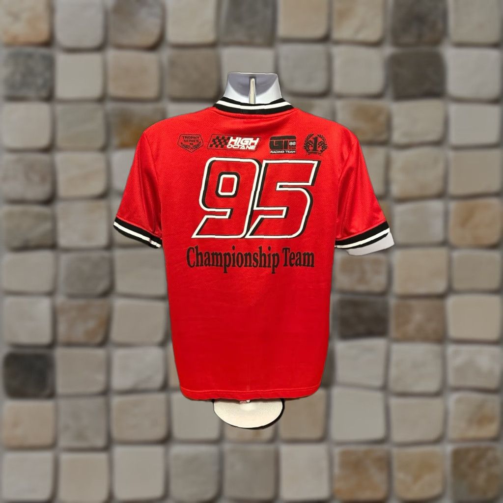Vintage VINTAGE Miami Championship Racing Team 95 Shirt Men Medium Red Short Sleeve Polyester Size US M / EU 48-50 / 2 - 1 Thumbnail