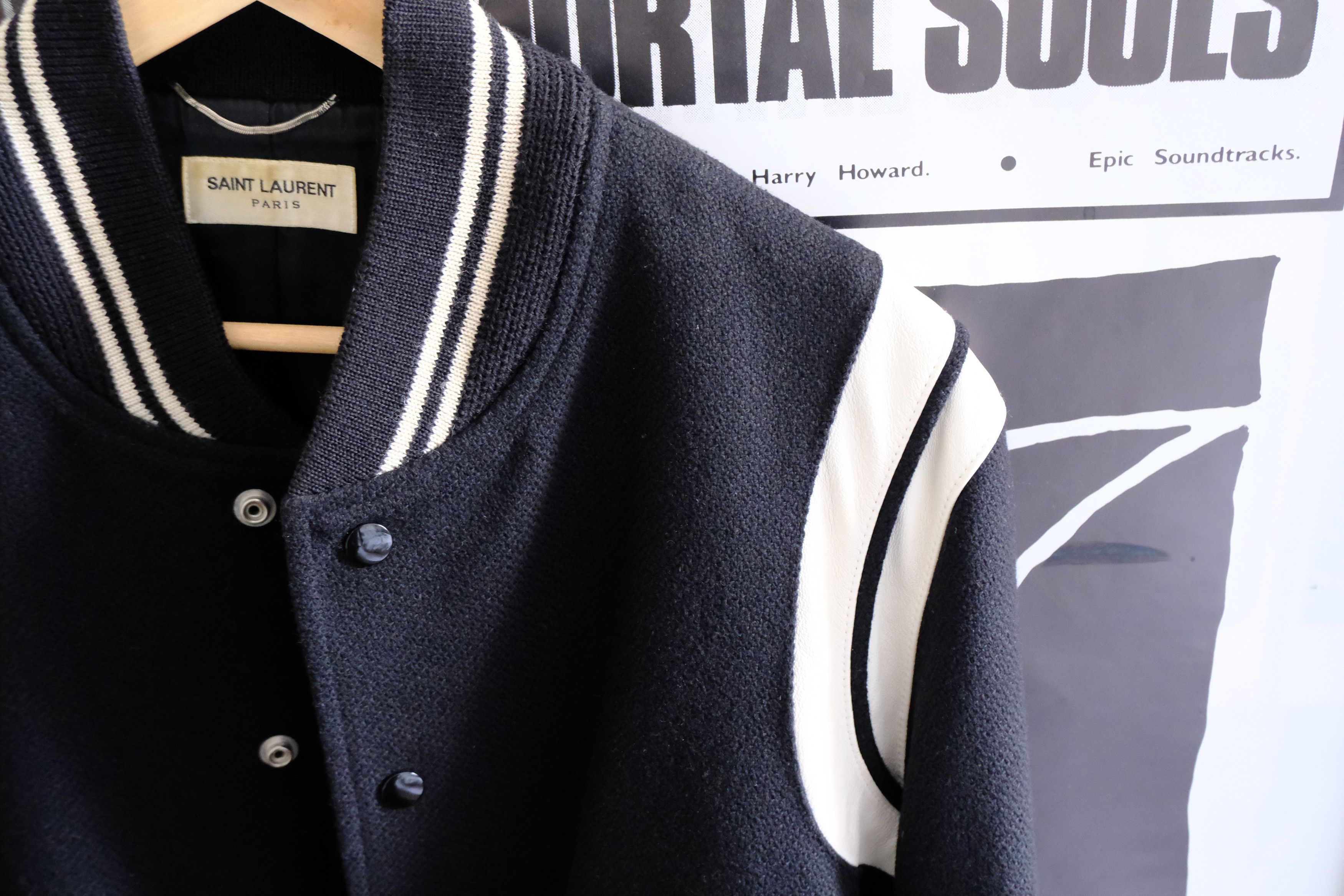 Saint Laurent Paris Teddy varsity bomber jacket Size US M / EU 48-50 / 2 - 4 Thumbnail