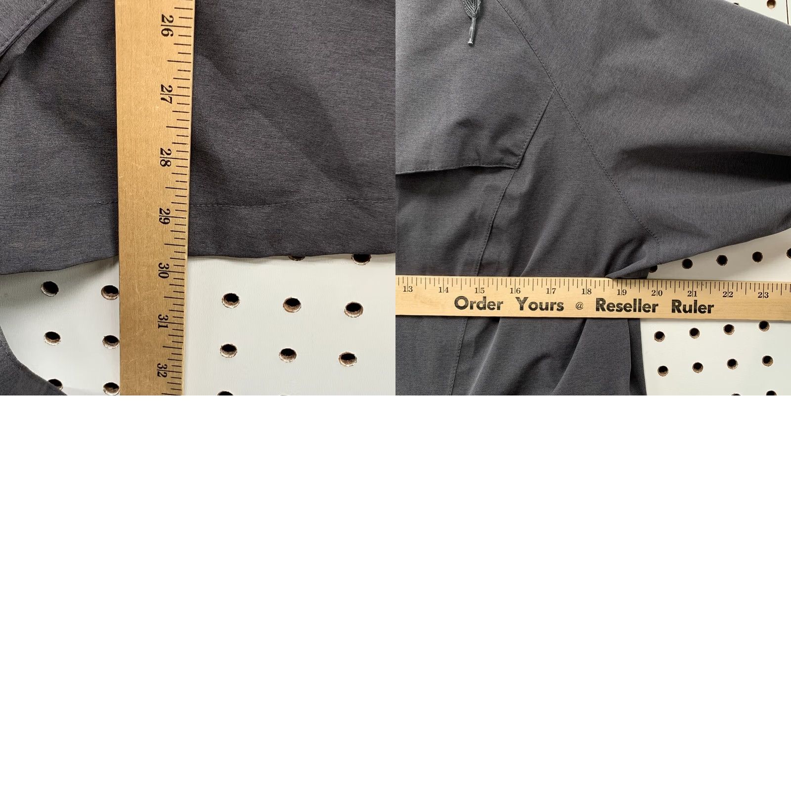 Prana Prana Hooded Windbreaker Coat Womens Large Gray Belted Packable 19.5x29.5 Size L / US 10 / IT 46 - 10 Thumbnail