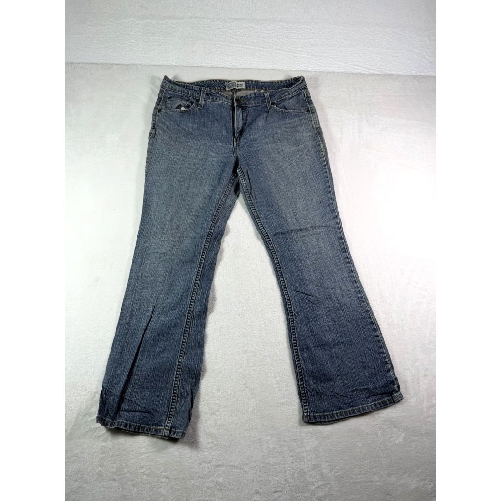Levi's Levi's Signature Jeans Bootcut Denim Blue 14 Regular Low Rise 5-Pocket Womens Modern Stretch Jeans Size 36" / US 14 / IT 50 - 2 Thumbnail