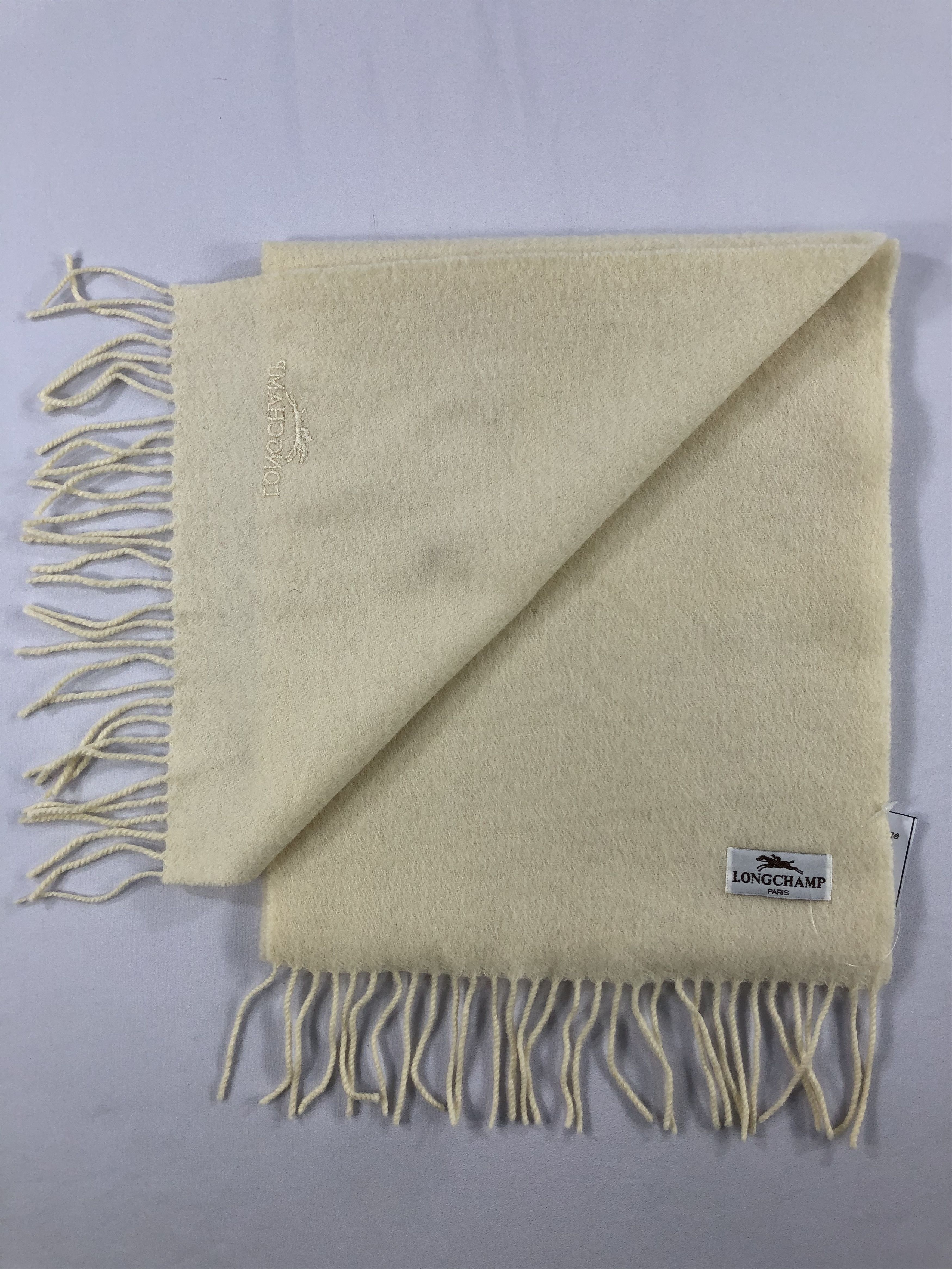 Longchamp Vintage Longchamp Scarf/Muffler/Neckwear MF1775 Size ONE SIZE - 4 Thumbnail