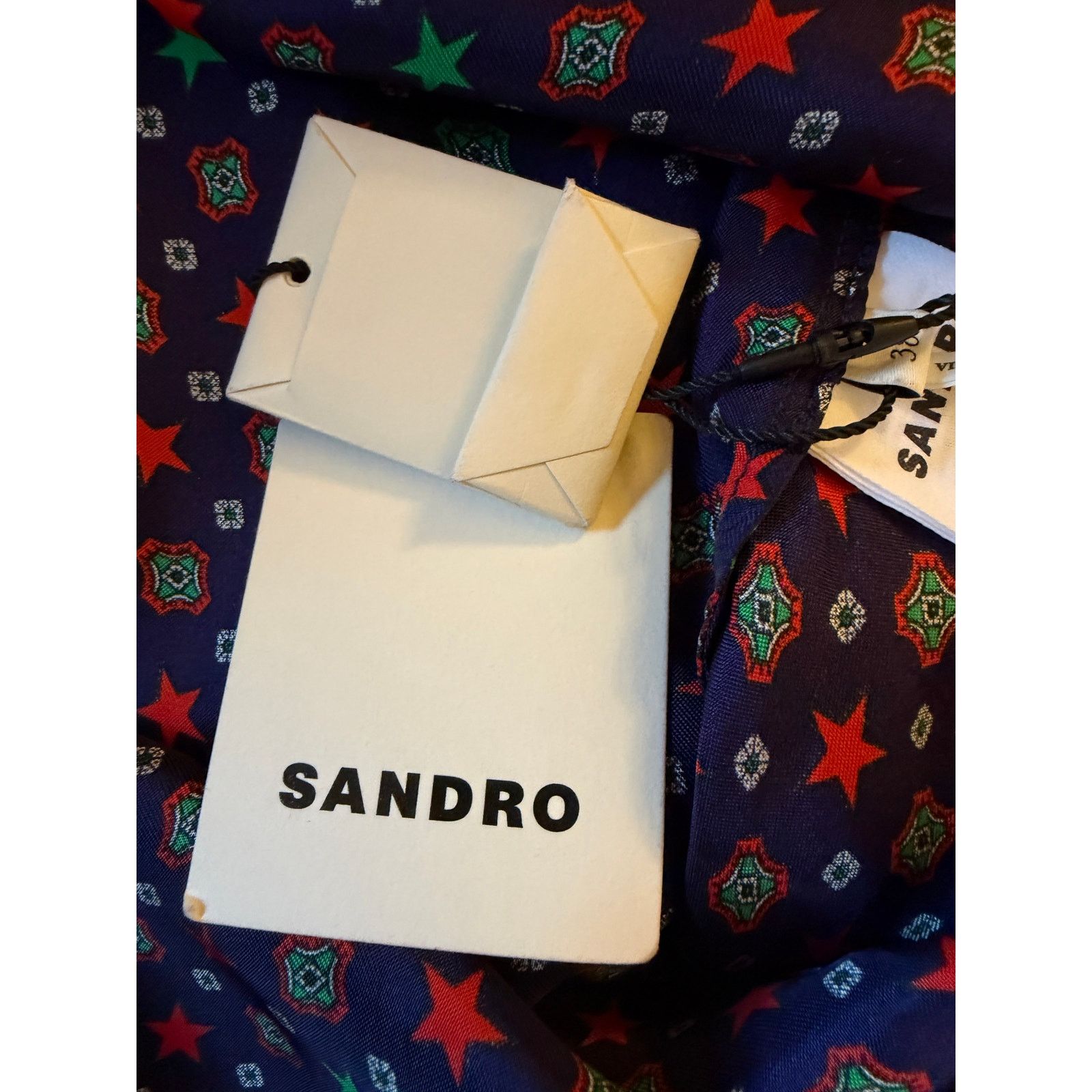 Sandro Sandro NWT Purple Tie-Waist Gathered Satin Midi Dress Size S / US 4 / IT 40 - 5 Thumbnail