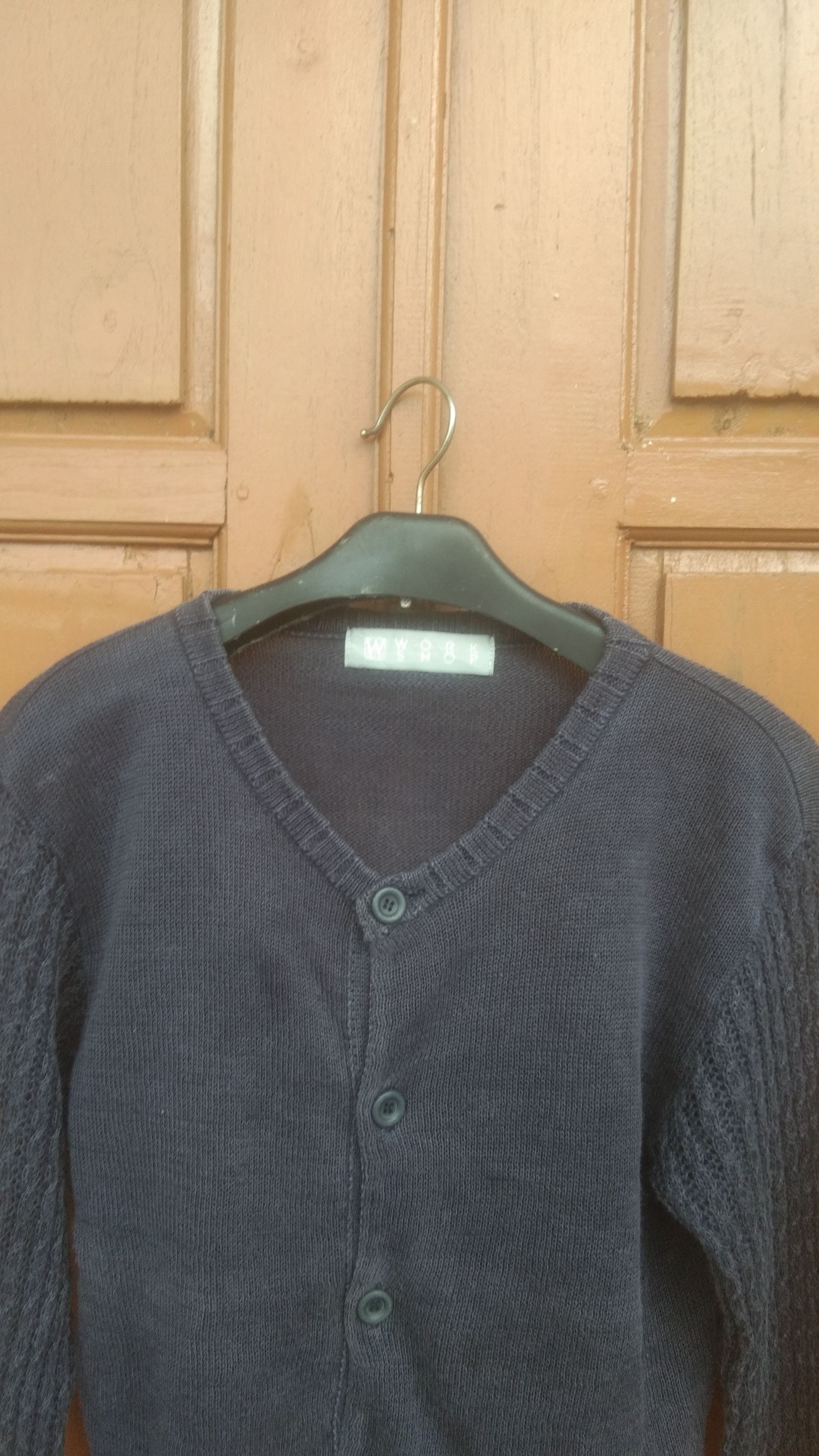 Yohji Yamamoto Workshop by yohji yamamoto knit croptop cardigan Size S / US 4 / IT 40 - 2 Thumbnail