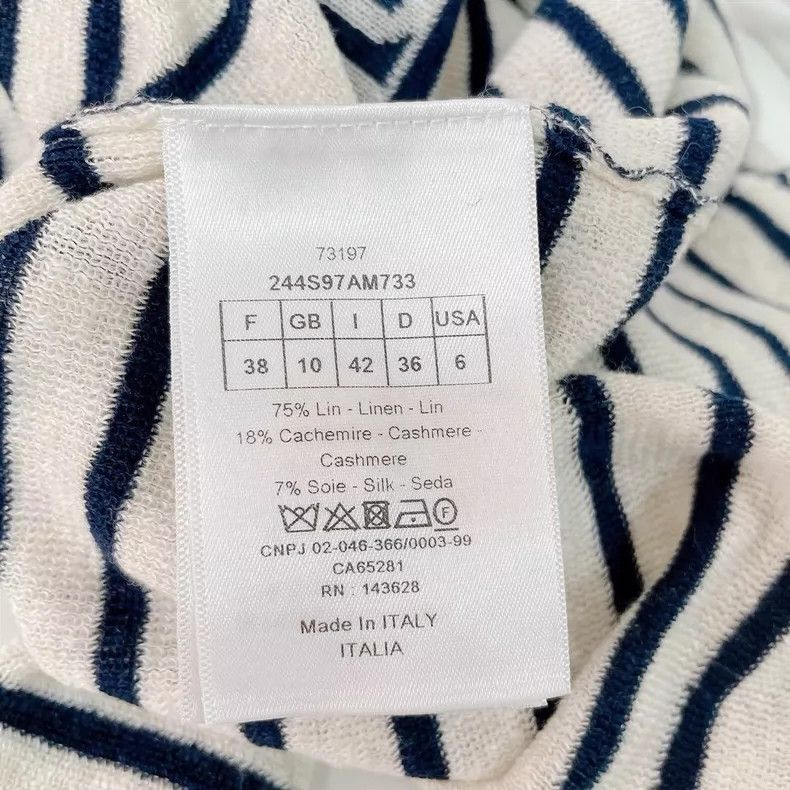Dior Dior Gray letter pattern round-neck long-sleeved knitwear Size XS / US 0-2 / IT 36-38 - 7 Thumbnail