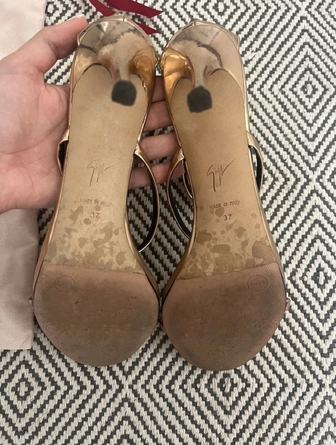 Sergio Rossi Sergio Rossi Rose Gold Heels Size US 7 / IT 37 - 5 Thumbnail
