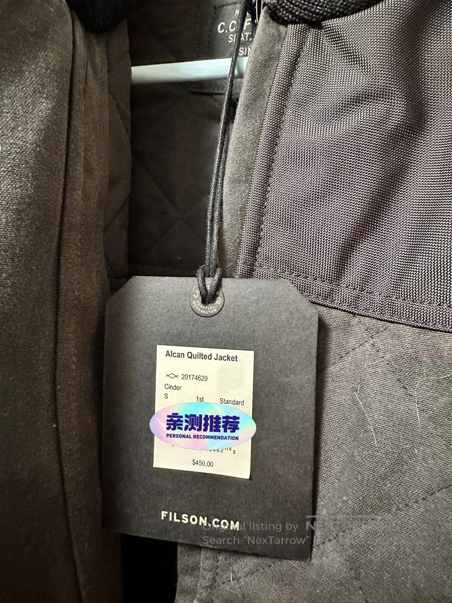 Filson Filson Men's Alcan Quilted Jacket. Size US S / EU 44-46 / 1 - 5 Thumbnail