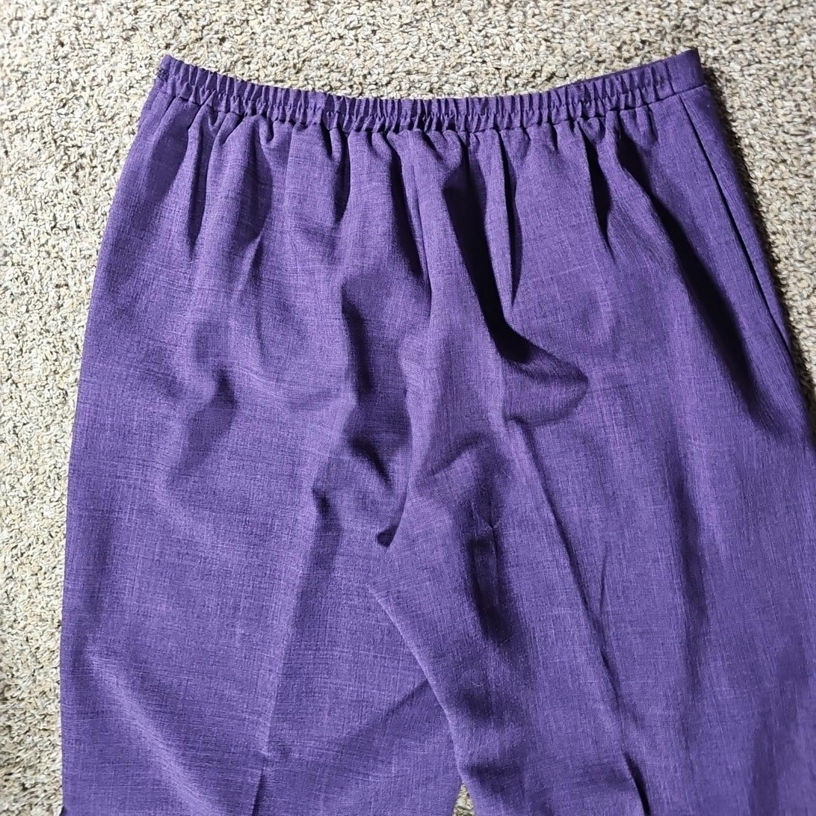 Other Sag Harbor Dress Purple Pant Suit 3 Piece Sz 16 Size XXL / US 16-18 / IT 52-54 - 9 Thumbnail