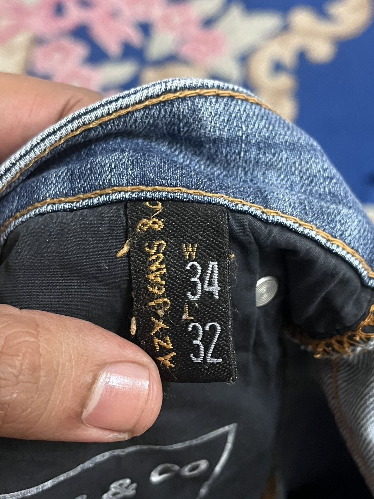 Japanese Brand Vintage AZY Jeans Distressed style jeans Size US 35 - 9 Thumbnail