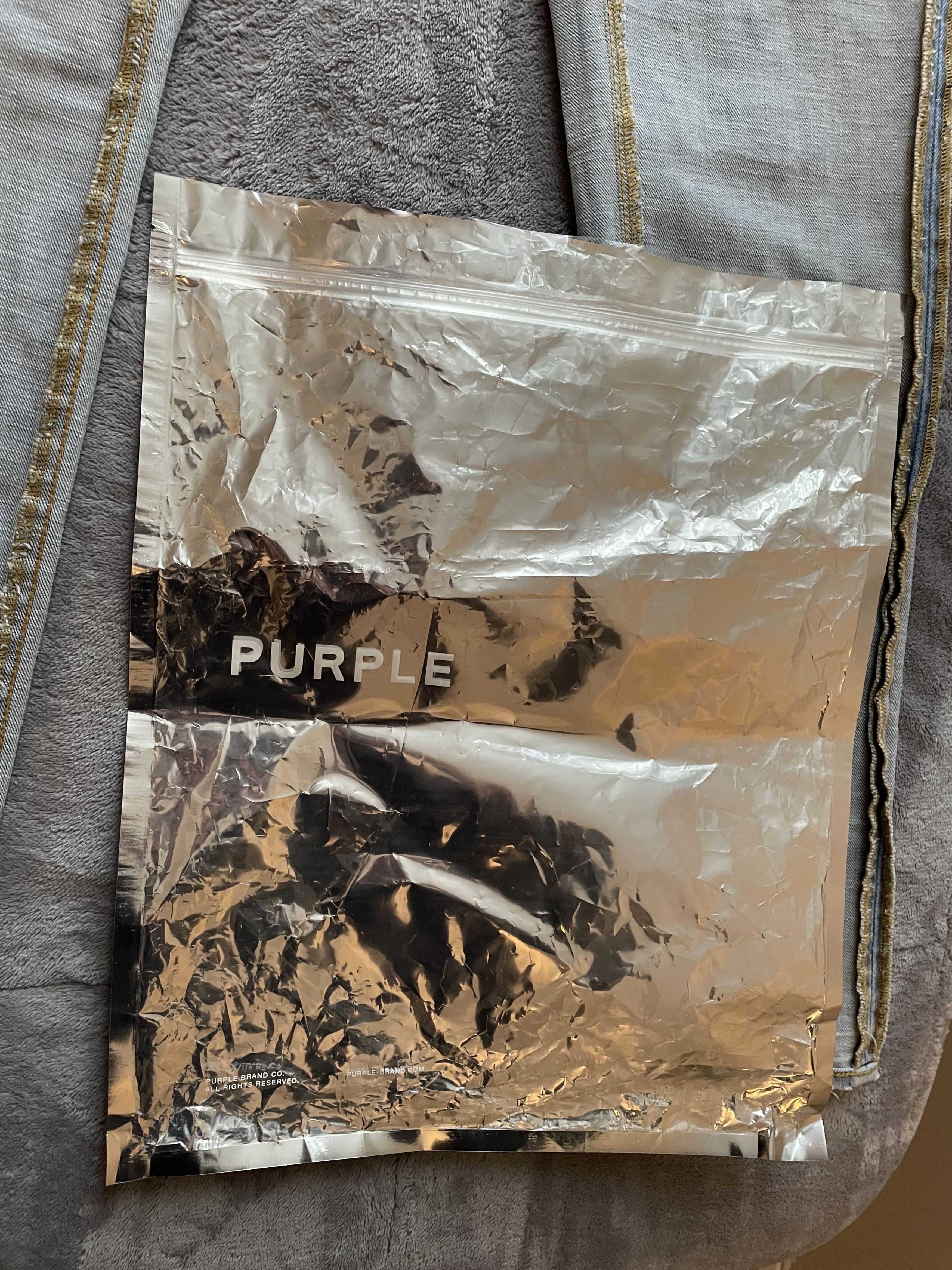 Purple Brand Purple Brand Denim P001-PTLI423-33 "Flock Painted Wordmark" Size US 33 - 19 Thumbnail