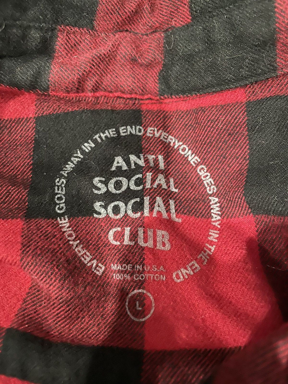 Anti Social Social Club Kkoch Flannel Size US L / EU 52-54 / 3 - 5 Thumbnail