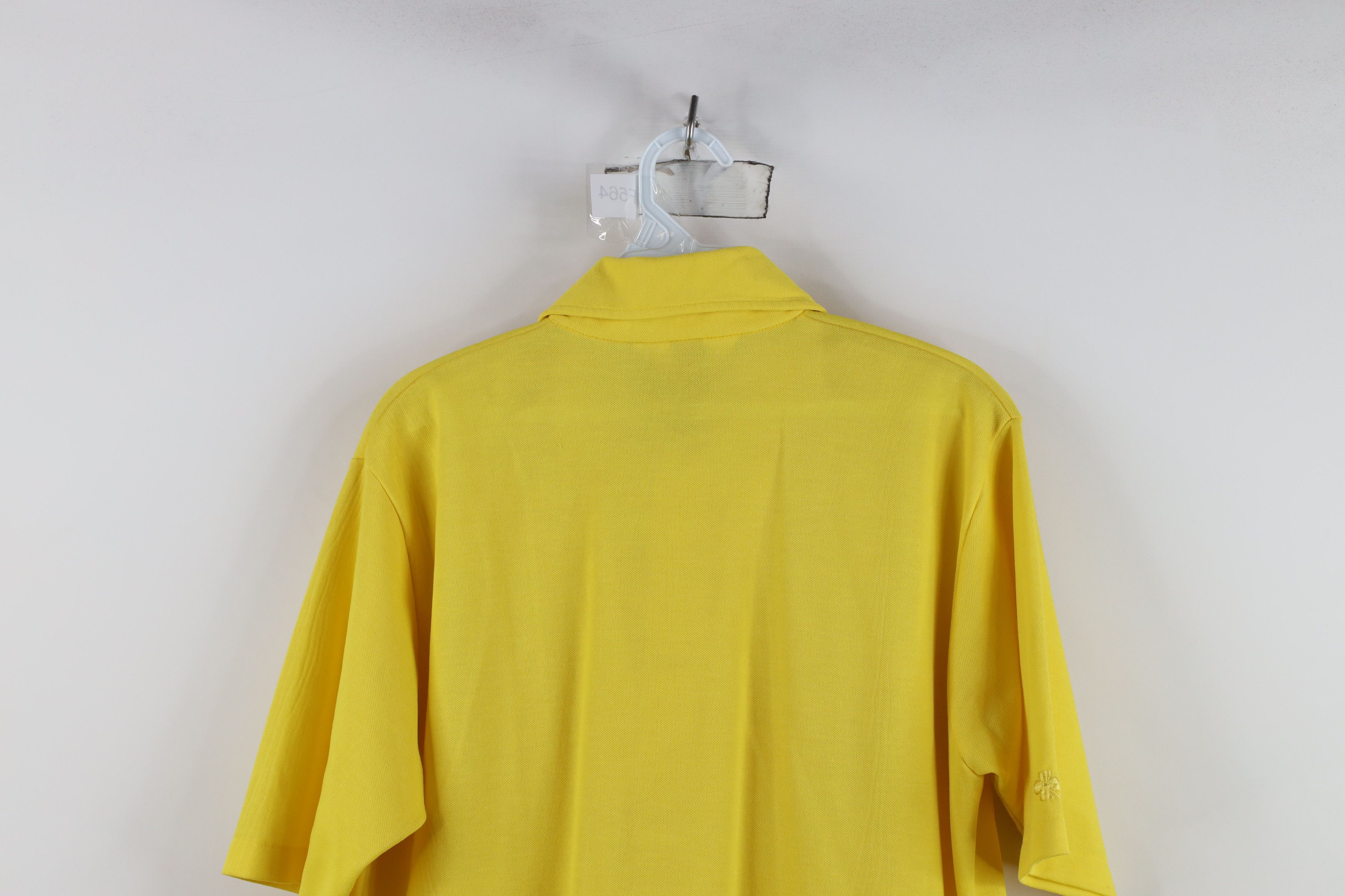 Vintage Vintage 70s Streetwear Collar Knit Polo Shirt Yellow USA Size US L / EU 52-54 / 3 - 13 Thumbnail