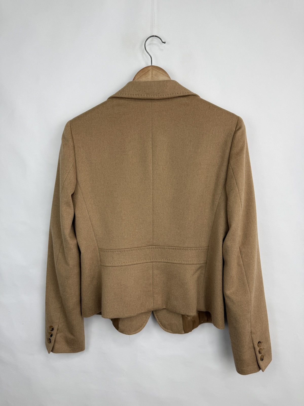Max Mara 🇮🇹 Vintage Max Mara Camel Hair Blazer Jacket Made in Italy Size XL / US 12-14 / IT 48-50 - 13 Thumbnail