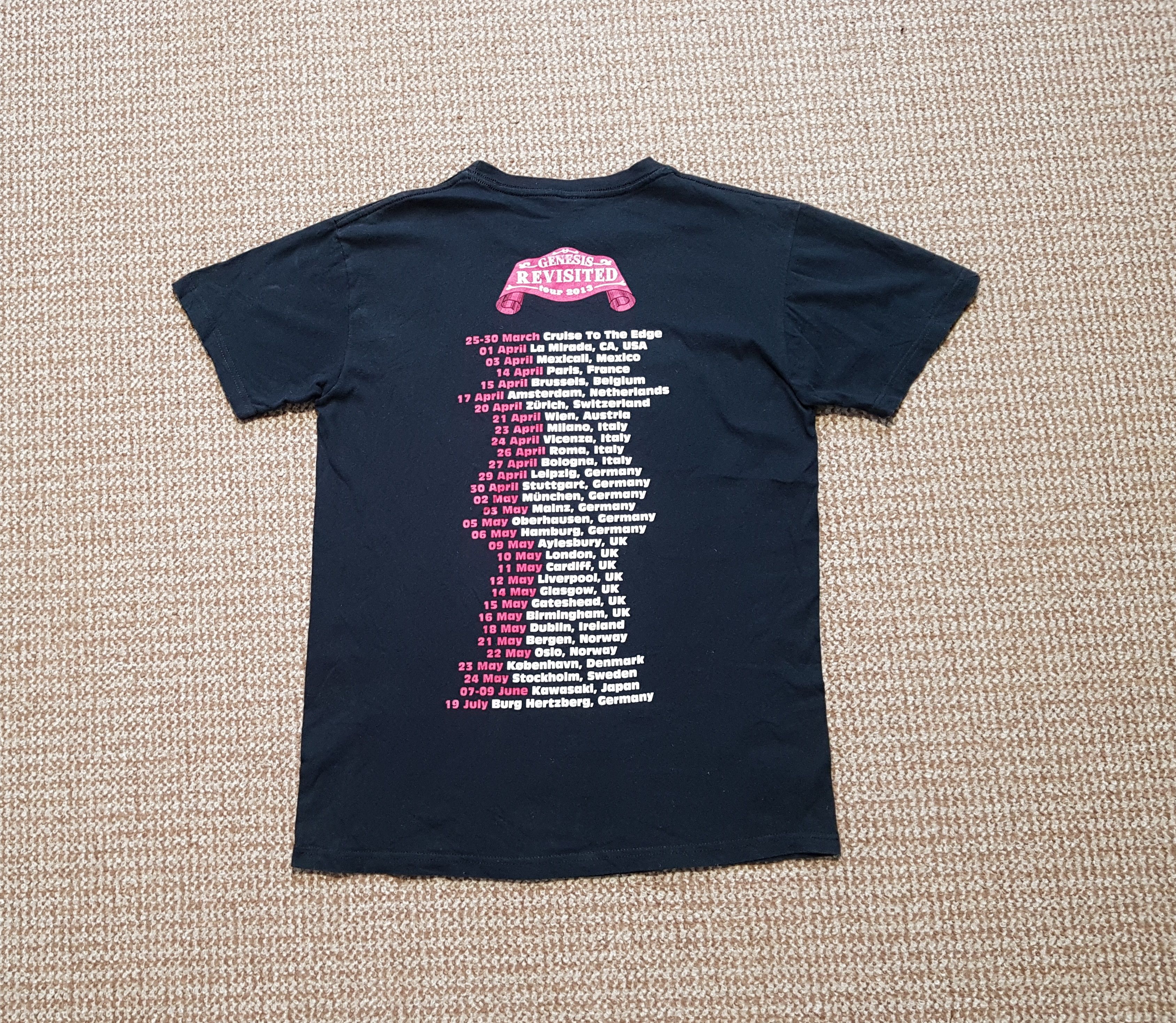Band Tees Steve Hackett T-Shirt Genesis Extended Tour 2013 Charisma M Size US M / EU 48-50 / 2 - 2 Thumbnail