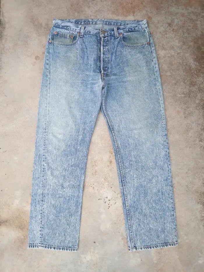 Levi's × Vintage 1989 Vintage Levis 501 Made In USA Distressed Jeans 36x30 Size US 36 / EU 52 - 1 Thumbnail