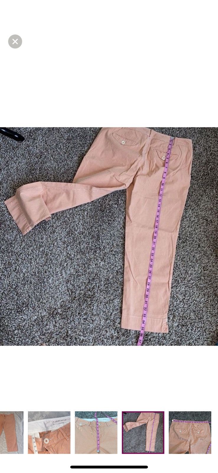 Anthropologie Anthropologie Paper boy pinstriped pants women’s size 10‎ Size 32" / US 10 / IT 46 - 6 Thumbnail