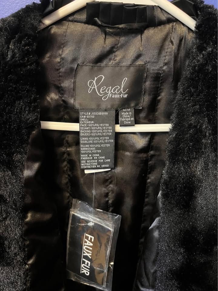 Japanese Brand Regal Faux Fur Coat Medium Size M / US 6-8 / IT 42-44 - 4 Thumbnail