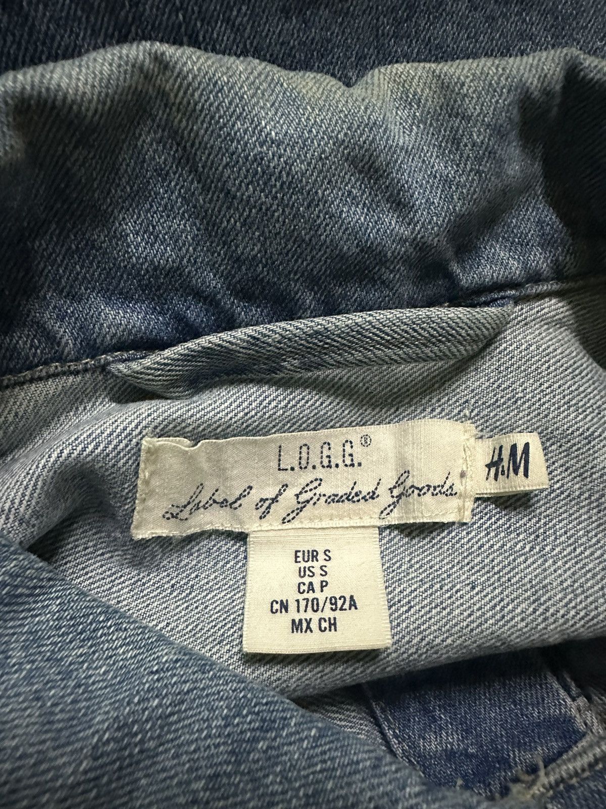 H&M × L.O.G.G. L.O.G.G by H&M type 2 denim jacket Size US S / EU 44-46 / 1 - 7 Thumbnail