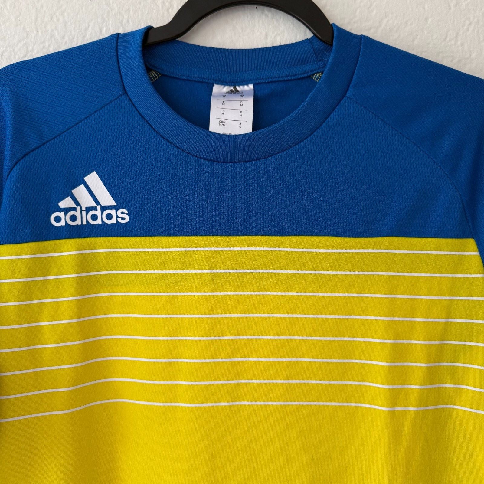 Adidas ADIDAS Polyester Soccer Training Jersey Men Medium Regular Size US M / EU 48-50 / 2 - 2 Thumbnail