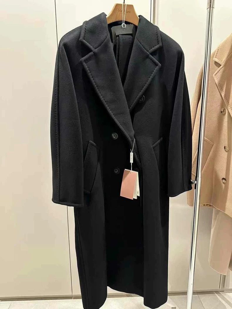 Max Mara Max Mara Long black coat Size M / US 6-8 / IT 42-44 - 1 Thumbnail