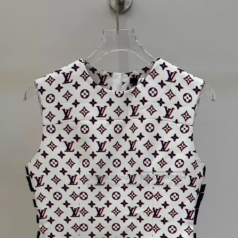 Louis Vuitton Louis Vuitton Monogram wool-silk-blend frilled crew neck d Size XS / US 0-2 / IT 36-38 - 3 Thumbnail