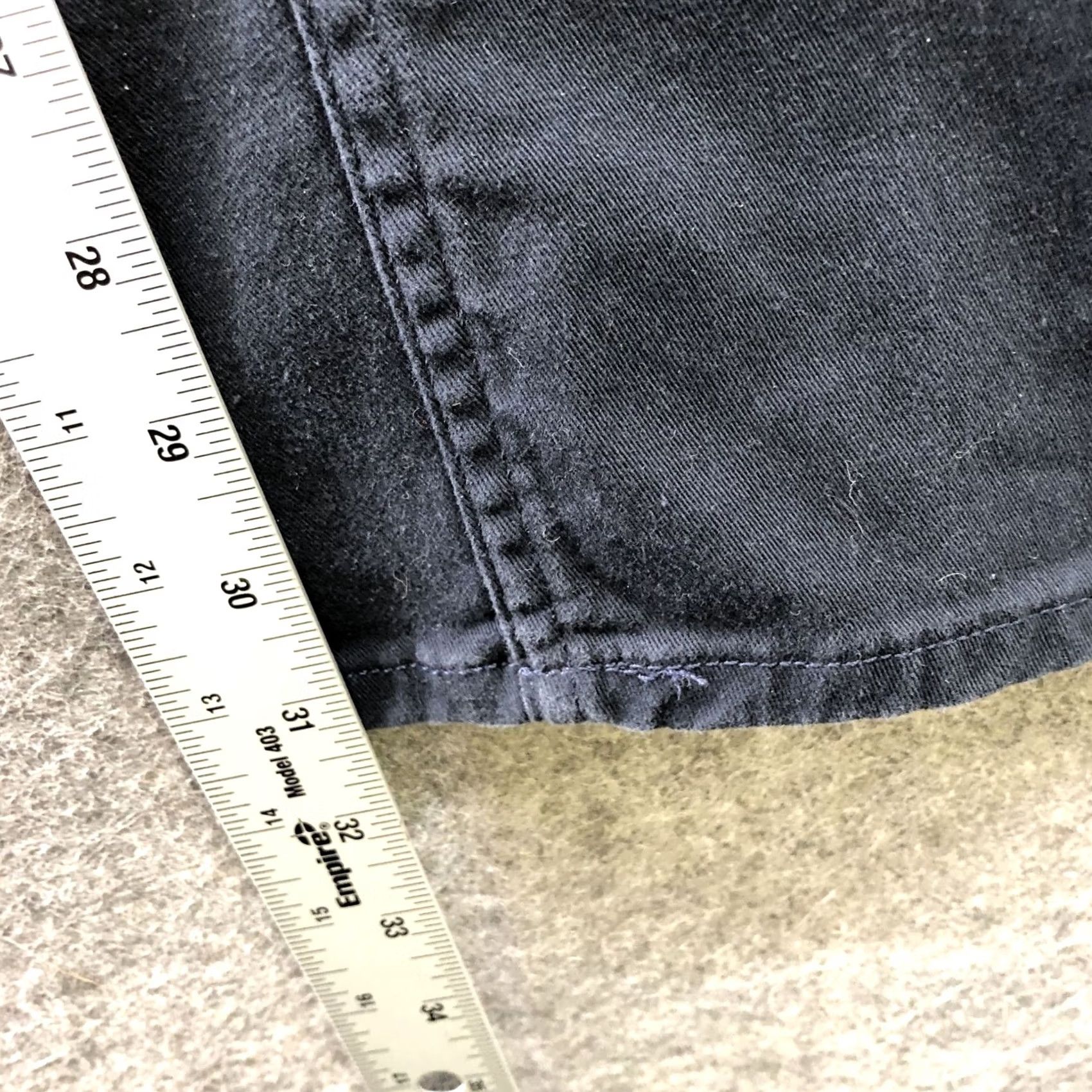 H&M H&M Slim Fit Chino Pants Mens 31x31 Navy Blue Dark Wash Stretch Straight Pants Mens 31 Navy Blue Chino Stretch Casual Straight Slant/Slash Pocket Size US 31 - 7 Thumbnail
