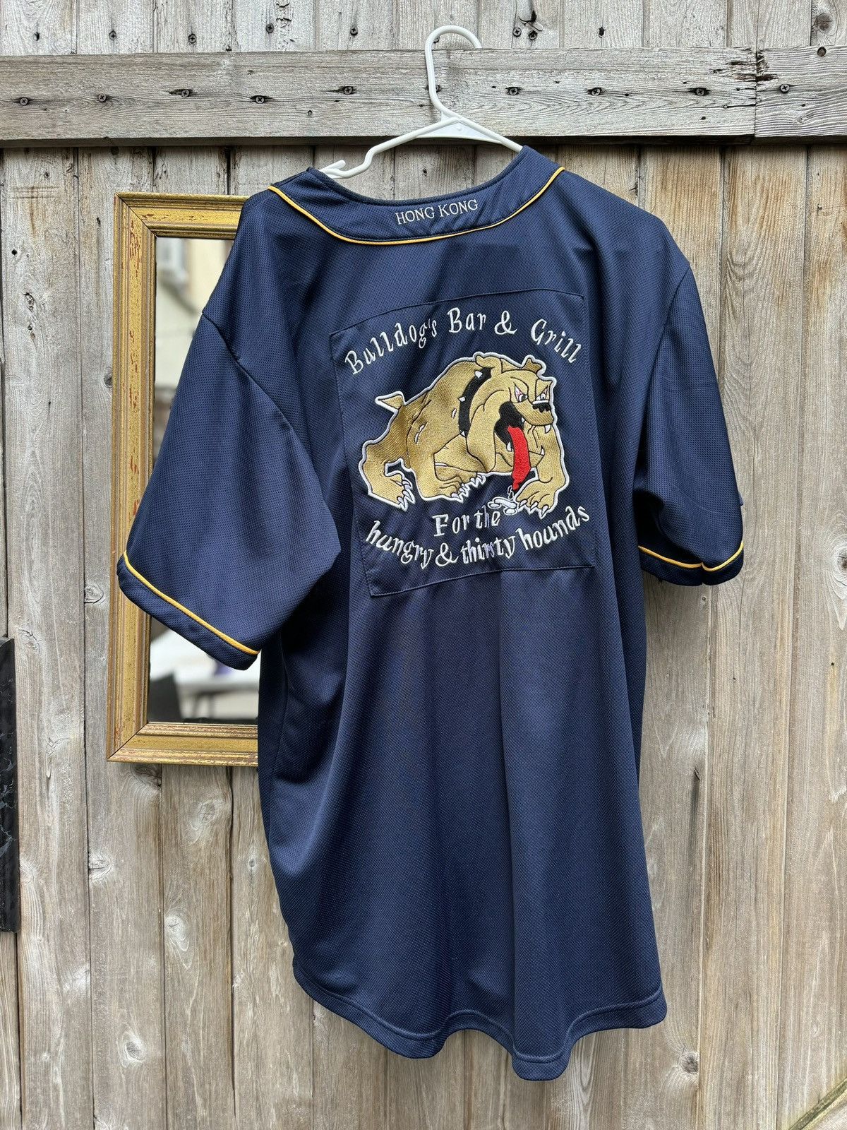 Vintage Hong Kong Baseball Jersey Insane Bulldog Embroidery Size US XL / EU 56 / 4 - 2 Thumbnail