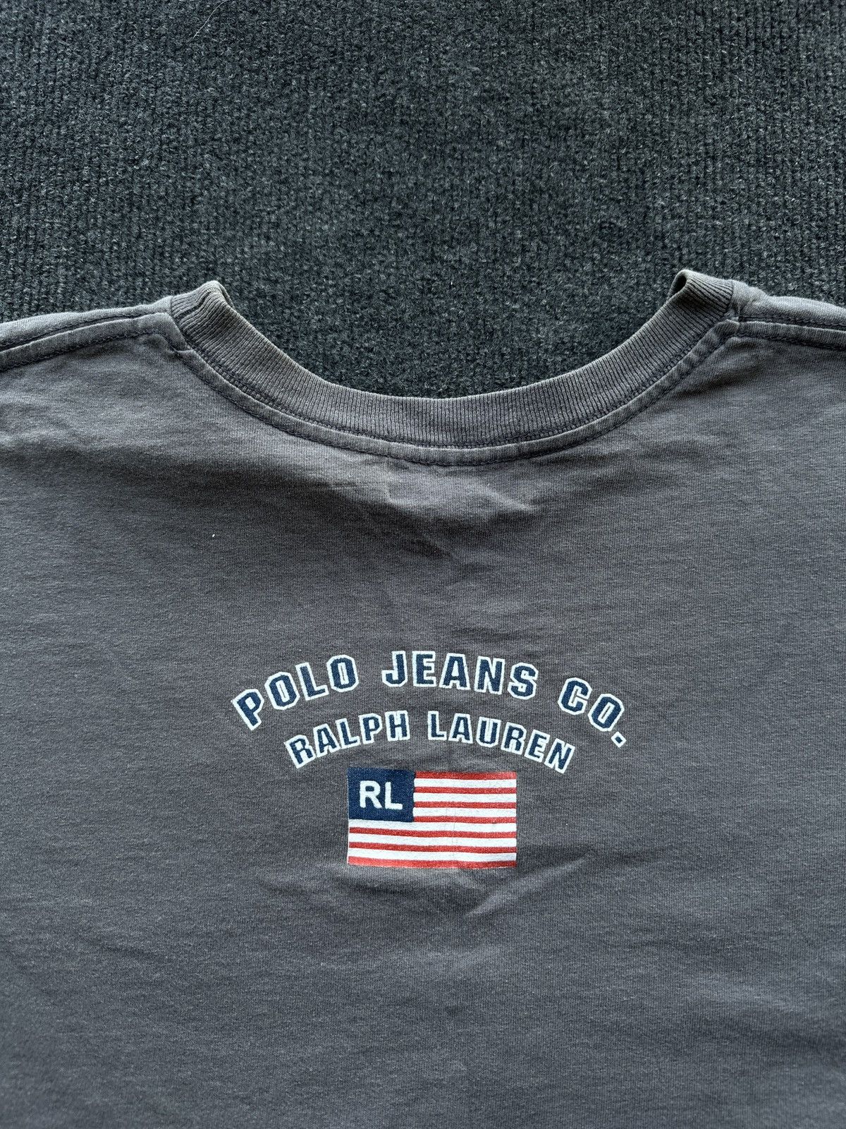 Polo Ralph Lauren FLAG 🚨 RALPH LAUREN POLO JEANS COMPANY BIG FLAG LOGO MEN Size US XXL / EU 58 / 5 - 9 Thumbnail
