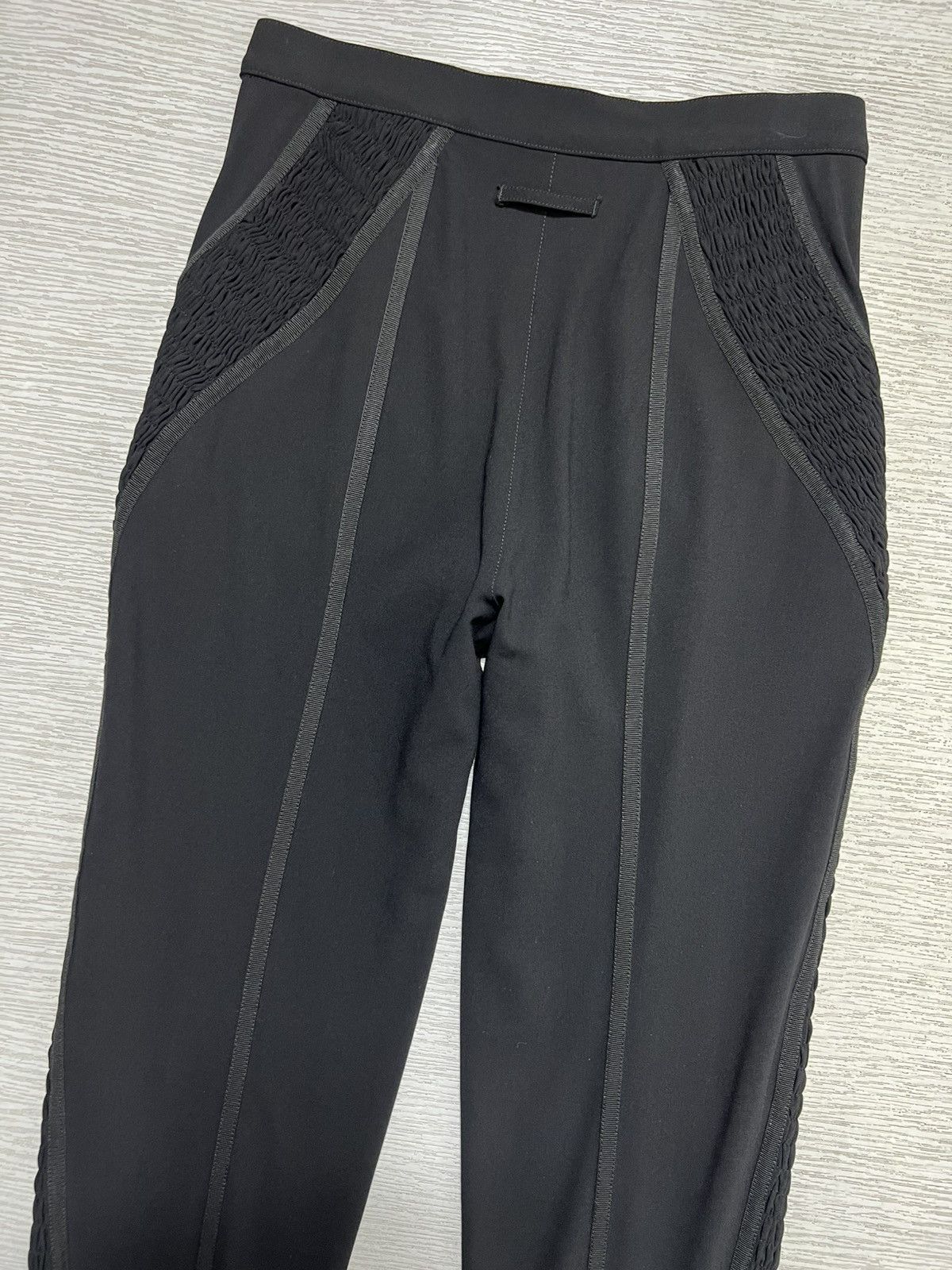 Jean Paul Gaultier Jean Paul Gaultier - Zip Embellished Side Ruffle Leggings Size 28" / US 6 / IT 42 - 11 Thumbnail