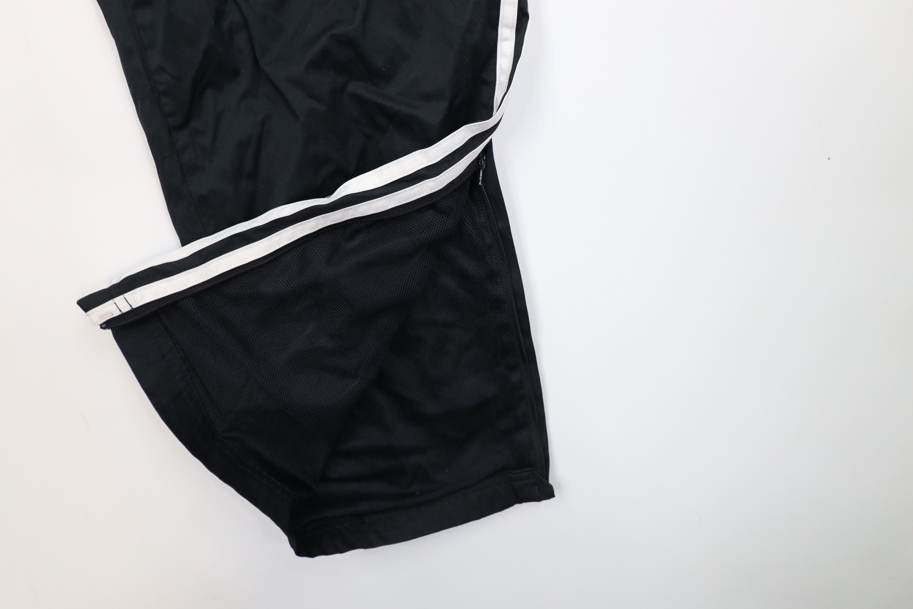 Adidas Vintage Y2K Adidas Lined Wide Leg Windbreaker Pants Black Size US 34 / EU 50 - 5 Thumbnail