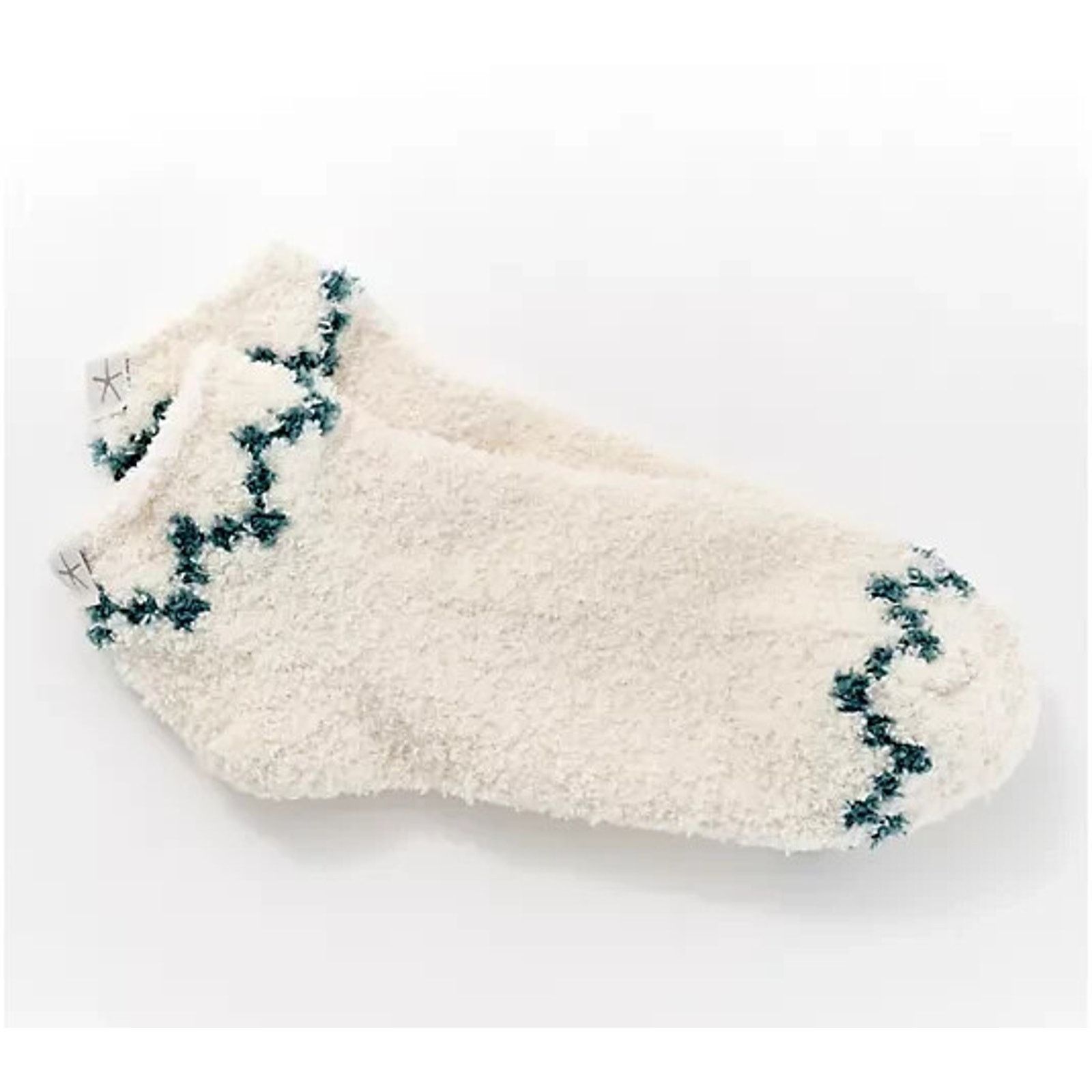 & Other Stories Barefoot Dreams Cozy Socks Cream/RivrGreen ,One Size A656340 Size ONE SIZE - 1 Preview