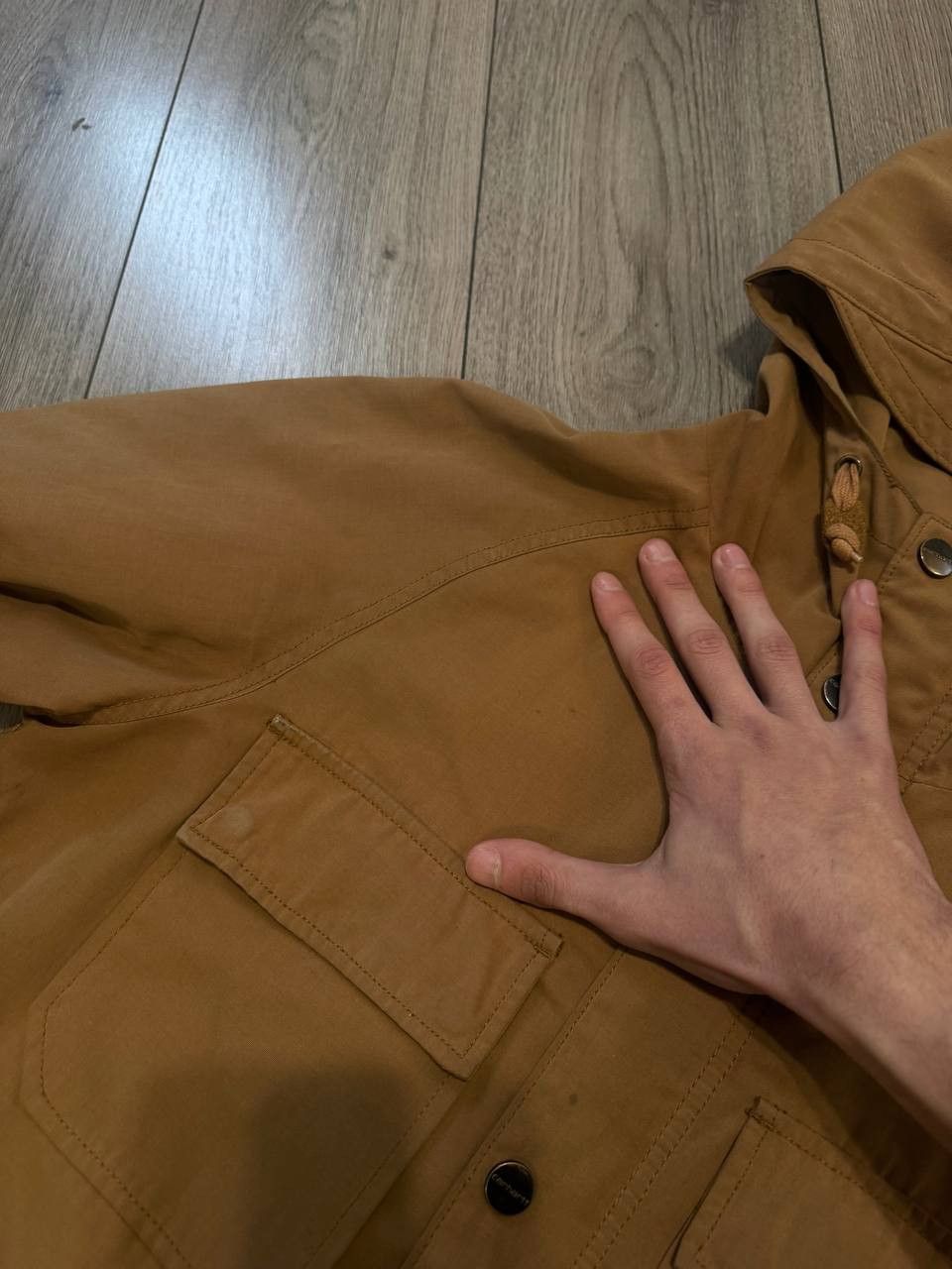 Carhartt Vintage Carhartt jacket men size m brown Mosley Jacket Size US M / EU 48-50 / 2 - 9 Thumbnail