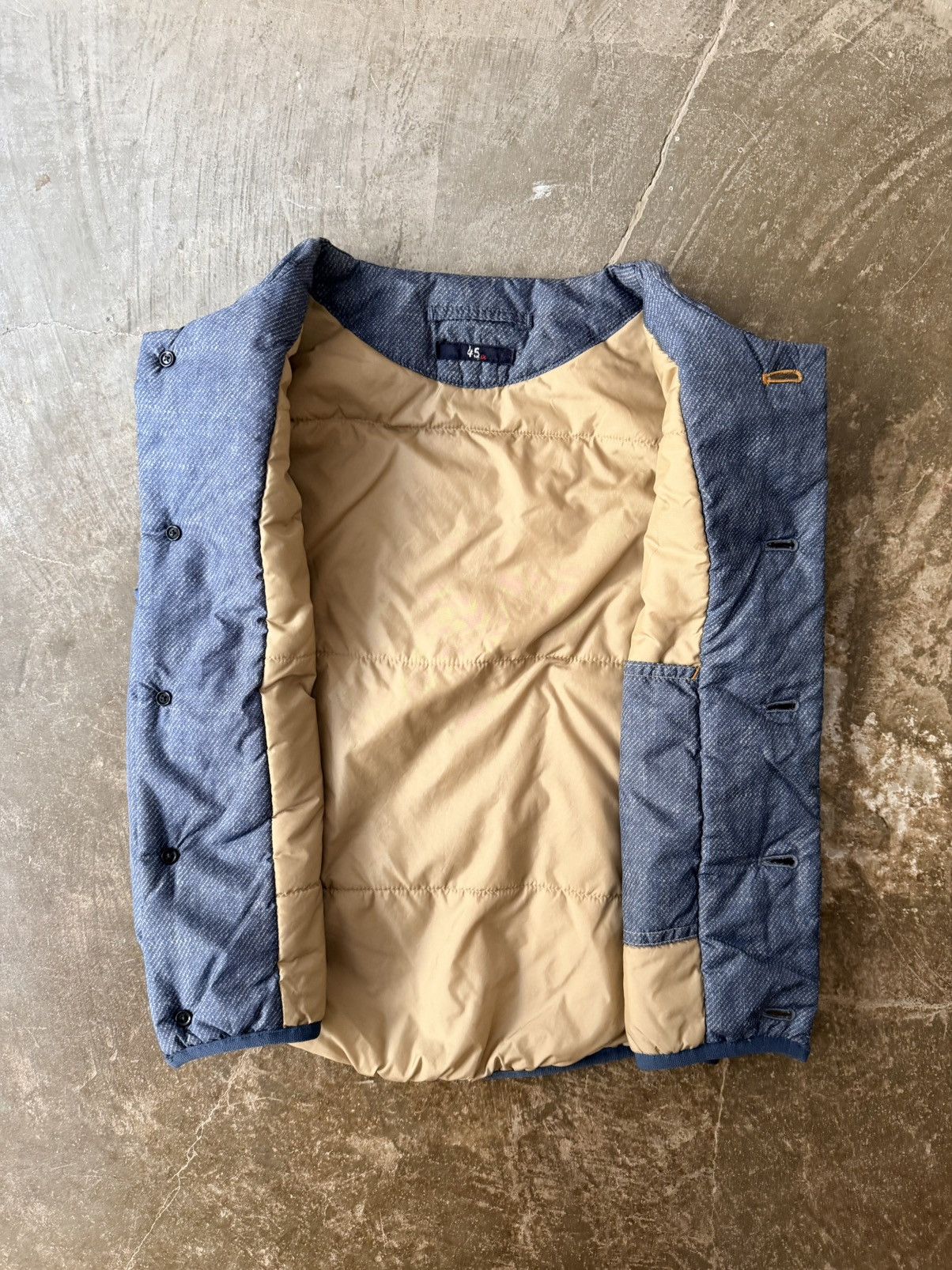 45rpm 45r Vest Kapital Comme des Garçons Blue Blue Japan Beams Size M / US 6-8 / IT 42-44 - 4 Thumbnail