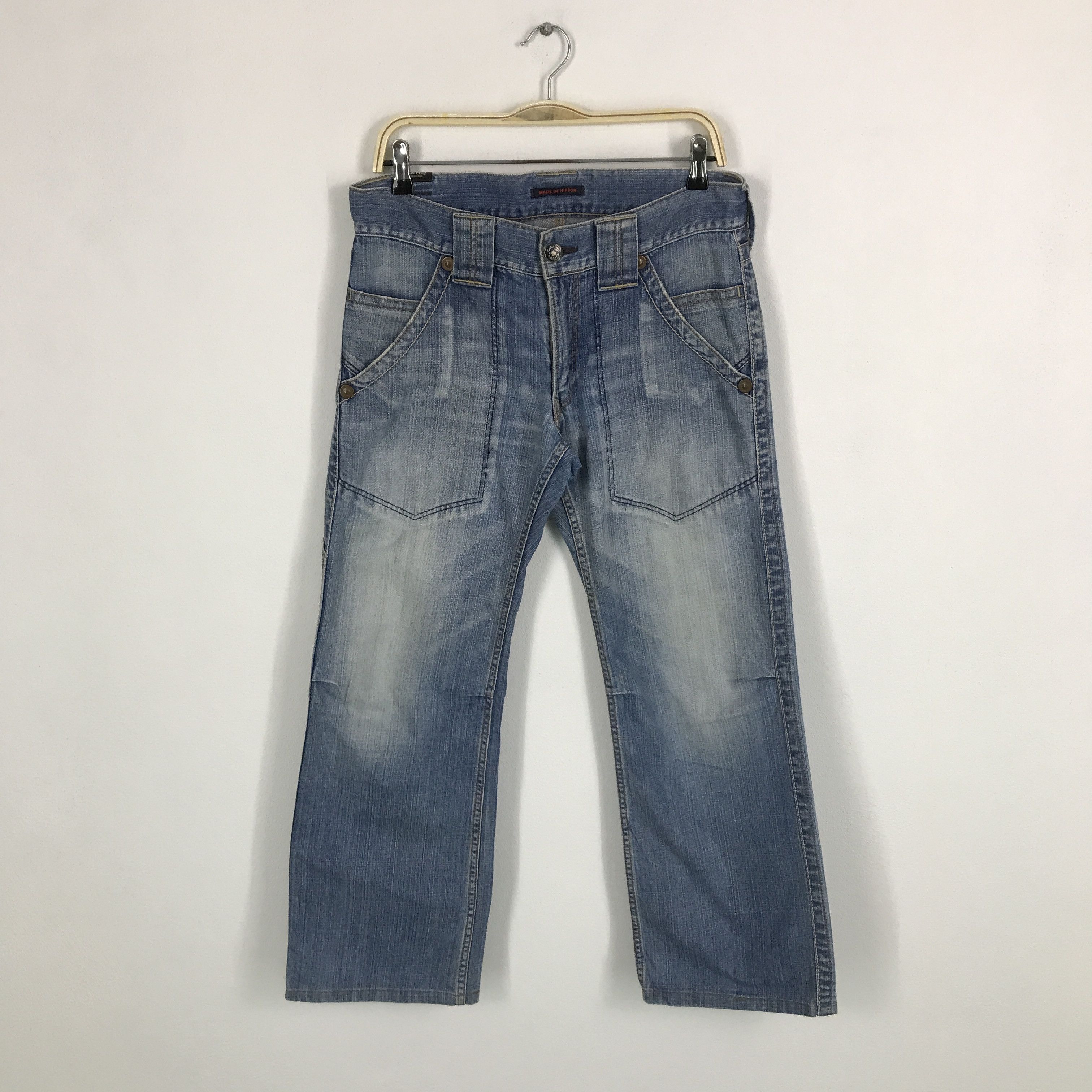 Japanese Brand × Vintage Baggy Denim blue way Japan jeans pants Size US 32 / EU 48 - 1 Thumbnail