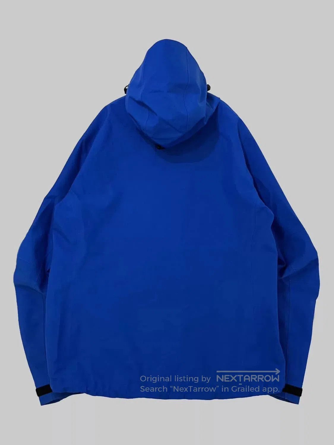 GR10K Blue Hooded Raincoat with Zip Closure. Size US L / EU 52-54 / 3 - 3 Thumbnail