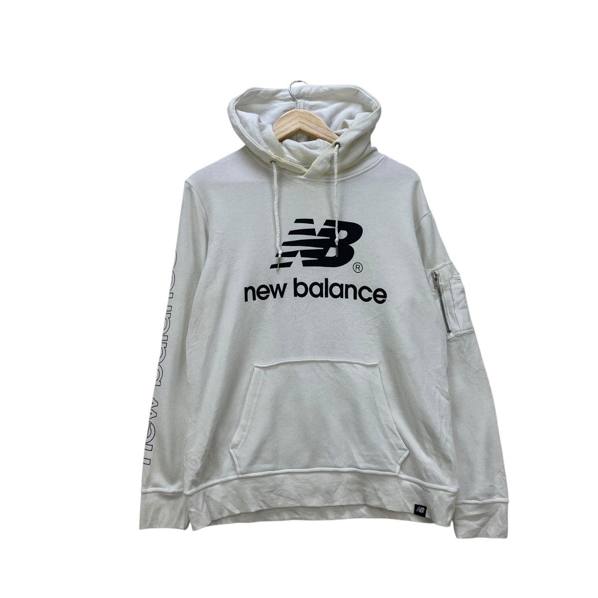 New Balance 💥Vintage New Balance Spellout Big Logo Pullover Size US M / EU 48-50 / 2 - 1 Thumbnail