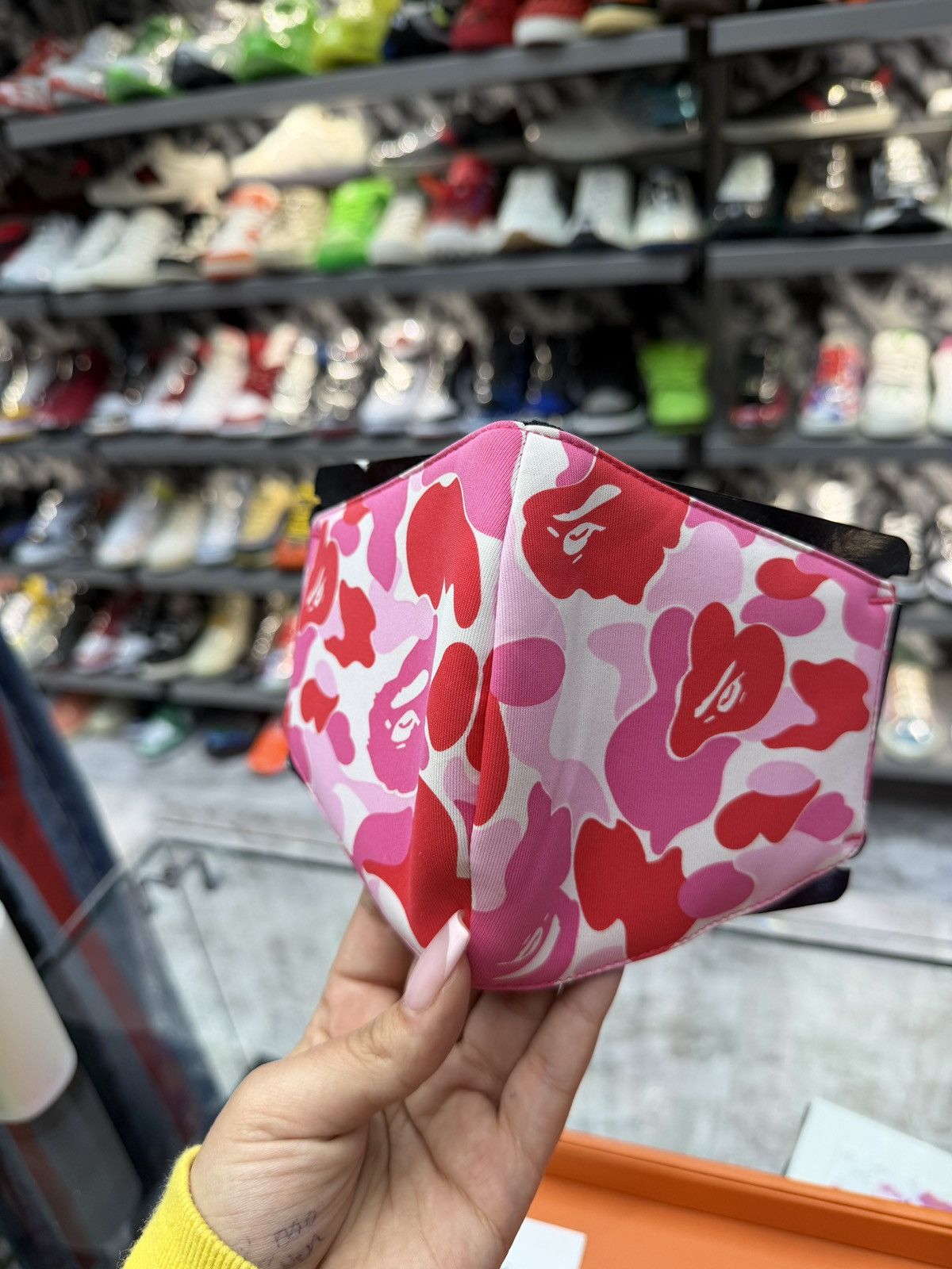 Bape Bape Pink Face Mask Size ONE SIZE - 1 Thumbnail