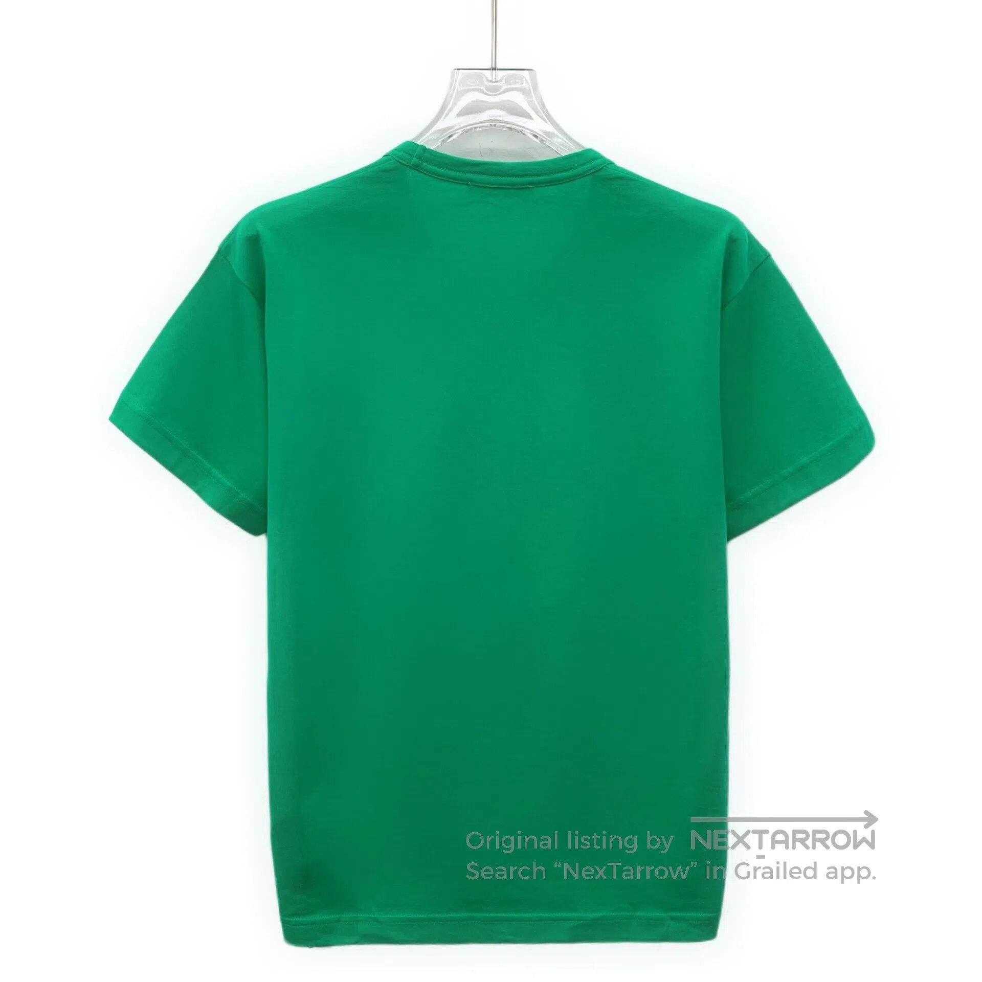Acne Studios Acne Studios Green smiley face embroidery cotton round nec Size US XXS / EU 40 - 2 Thumbnail