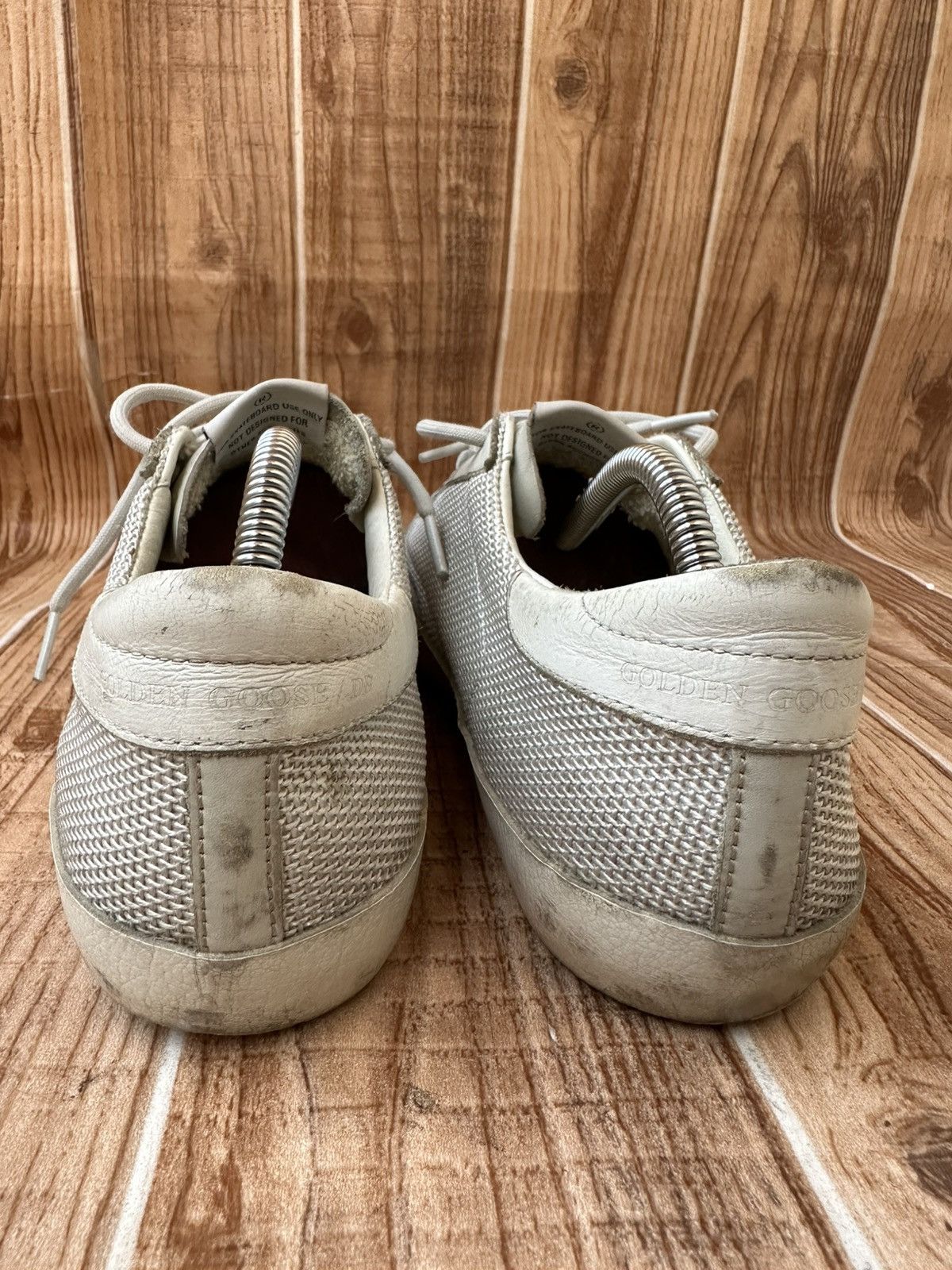 Golden Goose Golden Goose Superstar White Mesh GGDB Lowtops Size US 9 / EU 42 - 14 Thumbnail