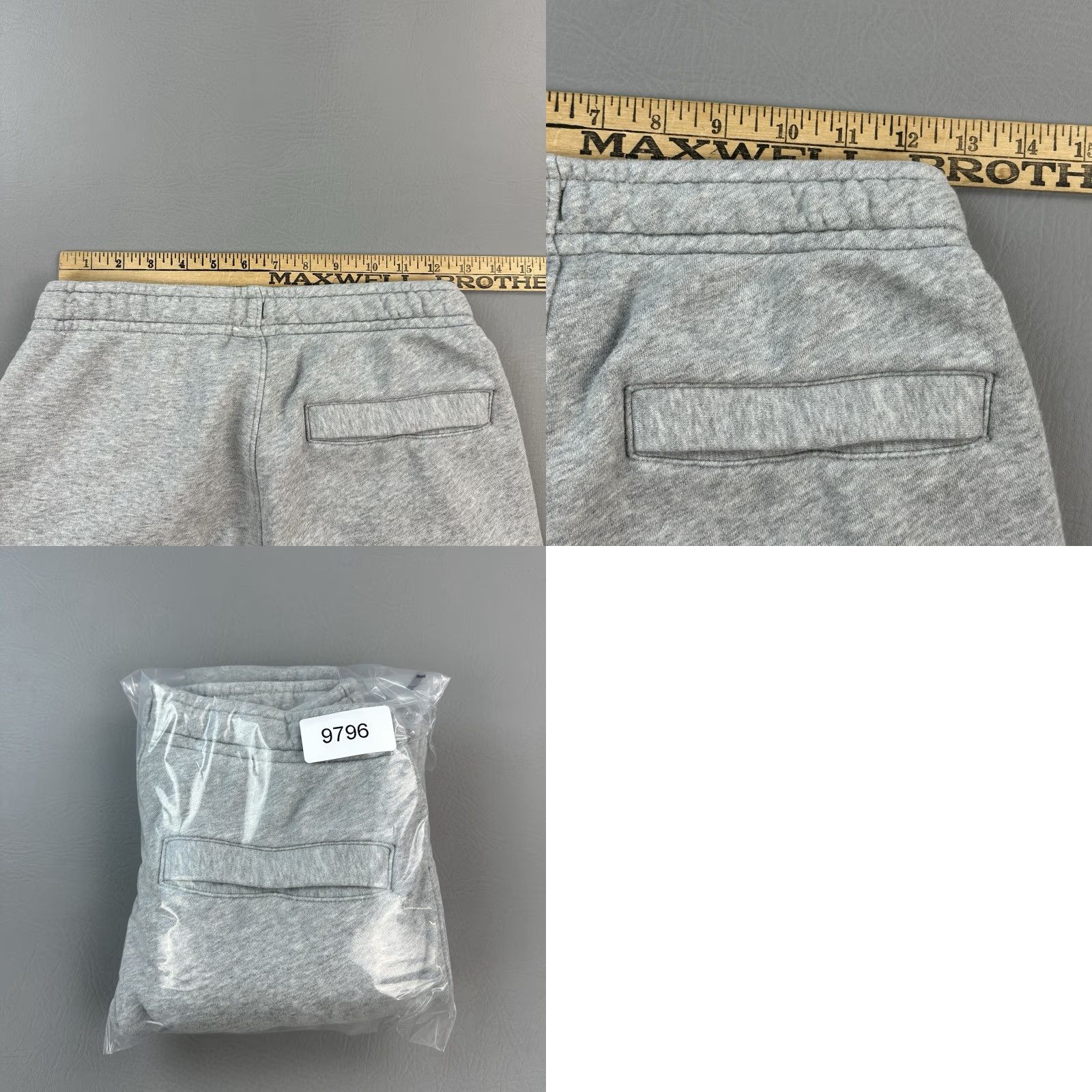 Nike Nike Sportswear Club Fleece Pants Mens Small Gray Jogger Swoosh USAF Wings Logo Size US 29 - 9 Thumbnail