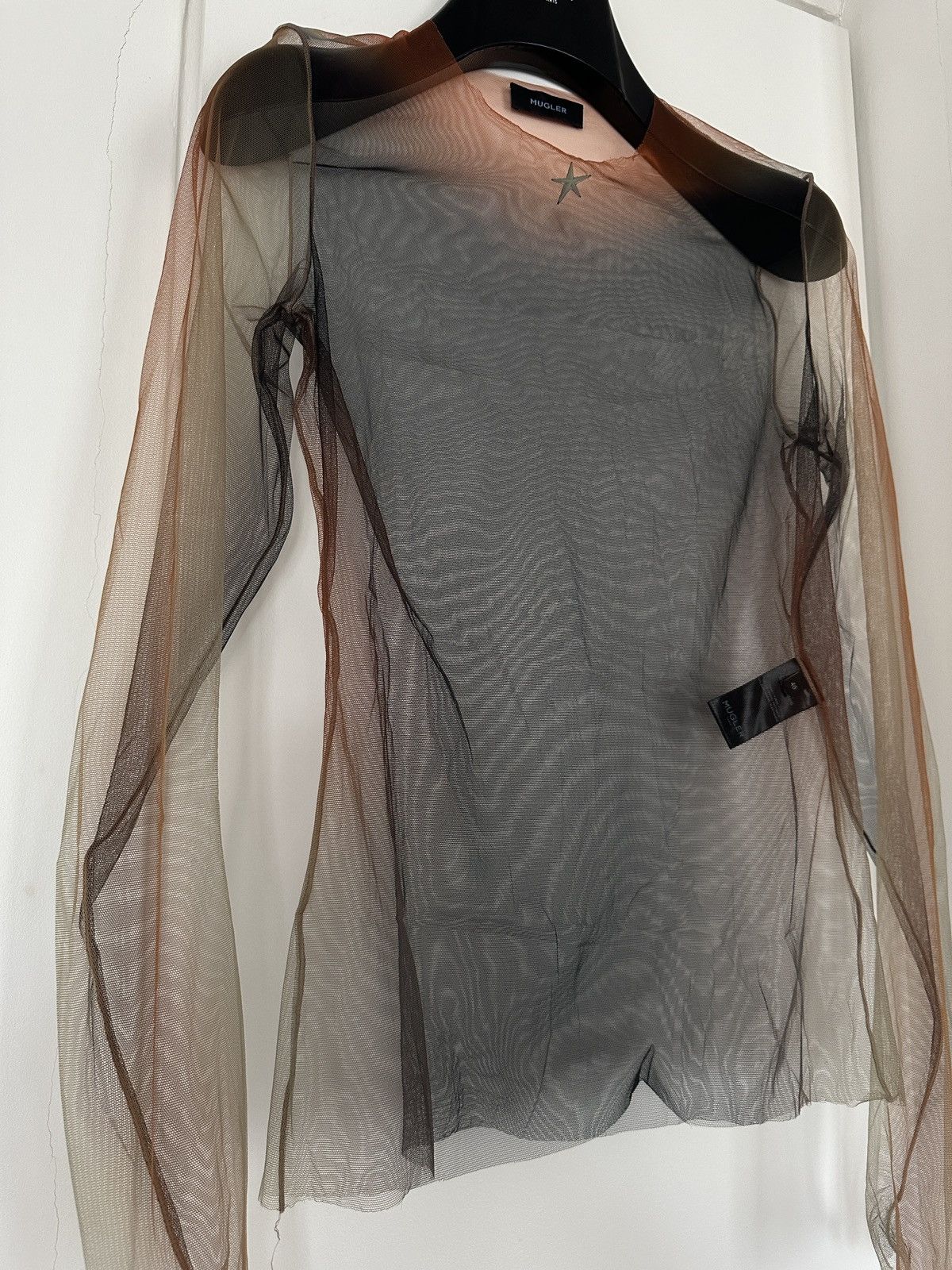 Mugler Mugler paris SS24 gradient longsleeve mesh top Size S / US 4 / IT 40 - 5 Thumbnail