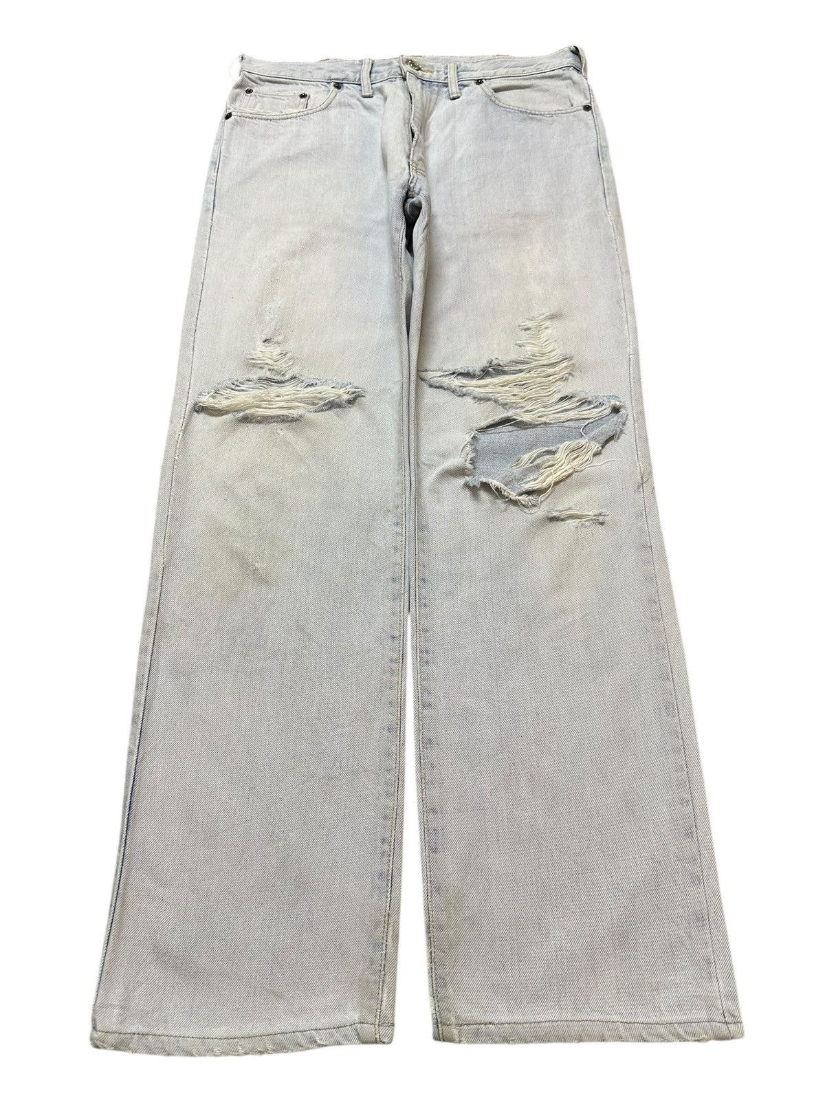 Edwin Vintage Edwin US Classic Faded Distressed Loose Jeans Size US 33 - 1 Thumbnail