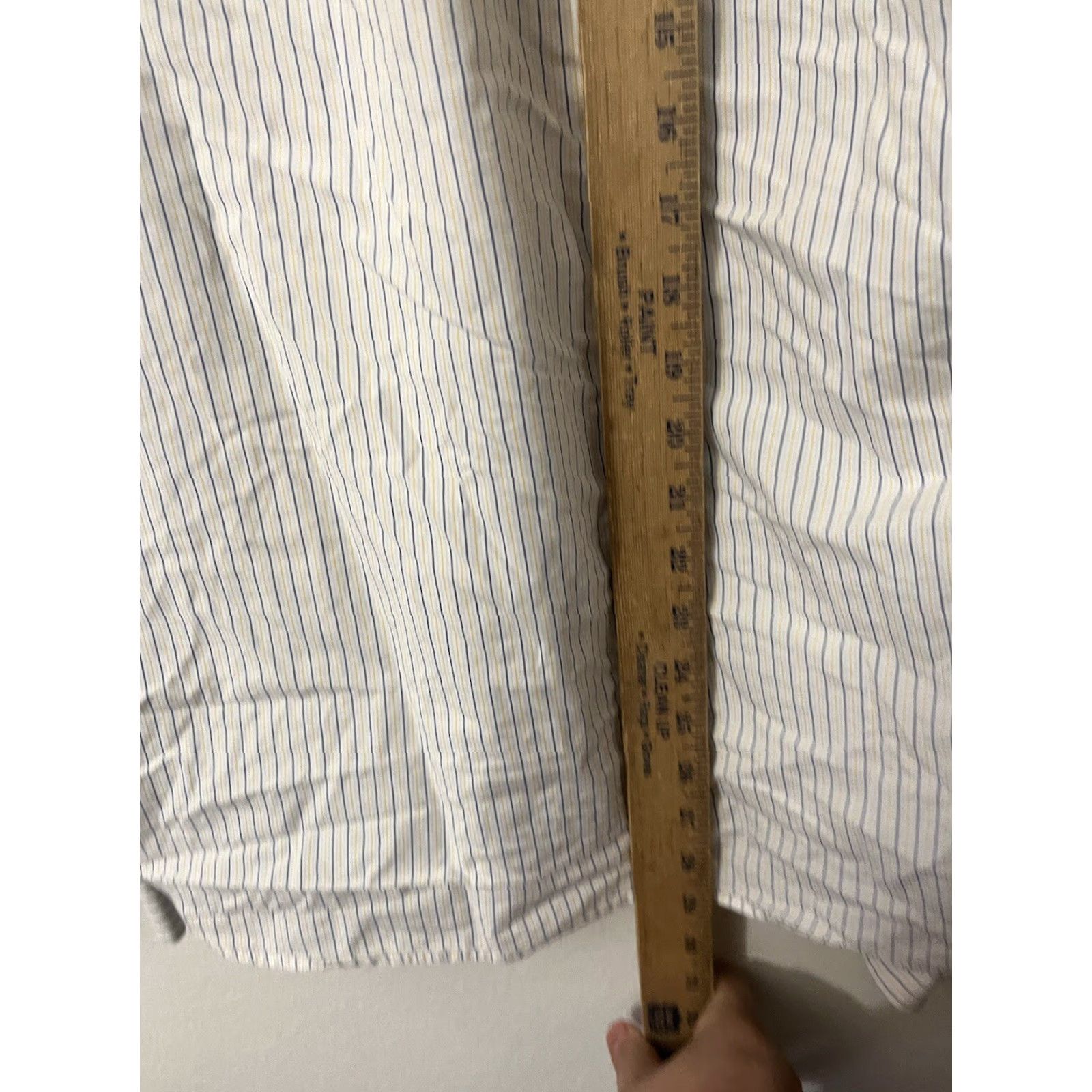 Gap Gap Shirt Mens L White Striped 100% Classic Cotton Button-Down Long Sleeve Athletic Fit Size US L / EU 52-54 / 3 - 4 Thumbnail
